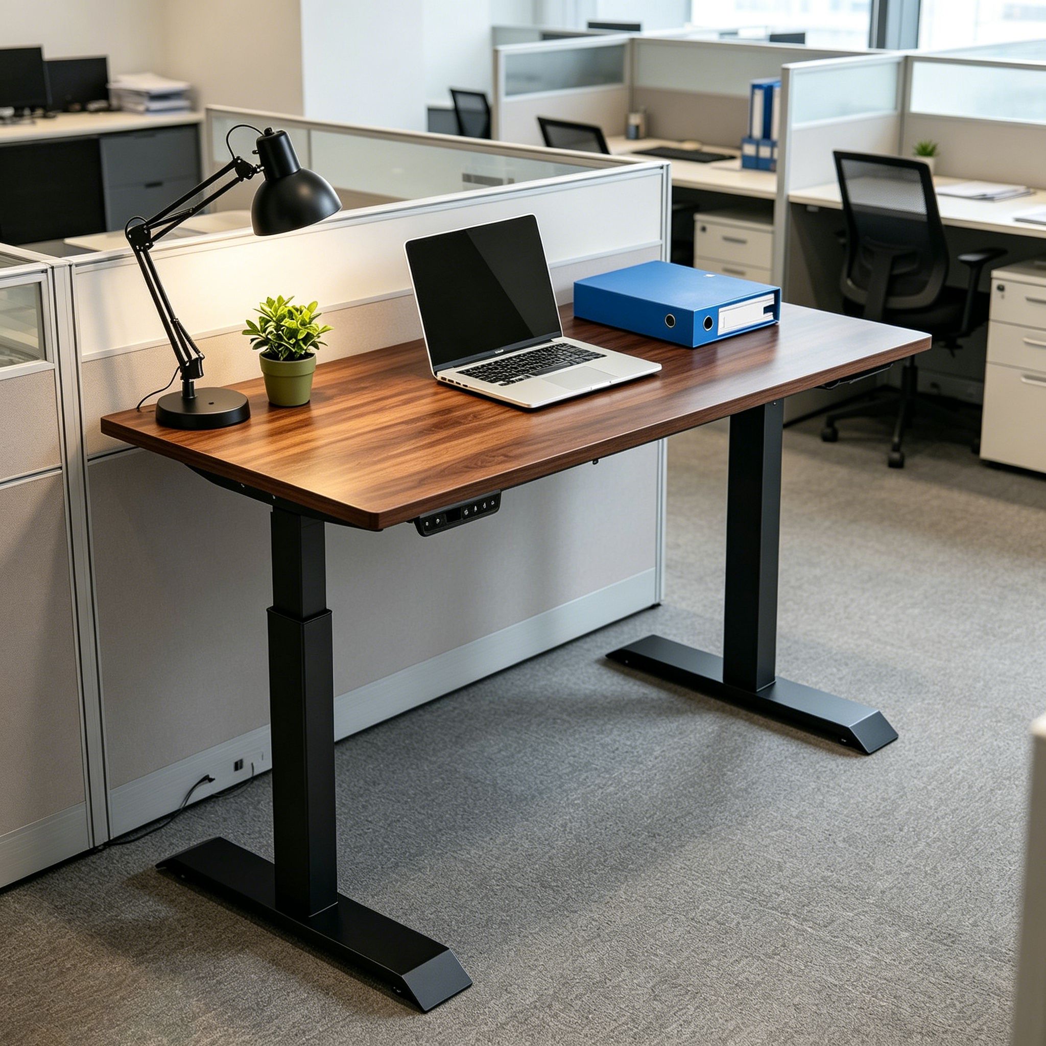 ZY-02 Dual Motor Adjustable Computer Desk Two Section Lift for B2B Office Projects