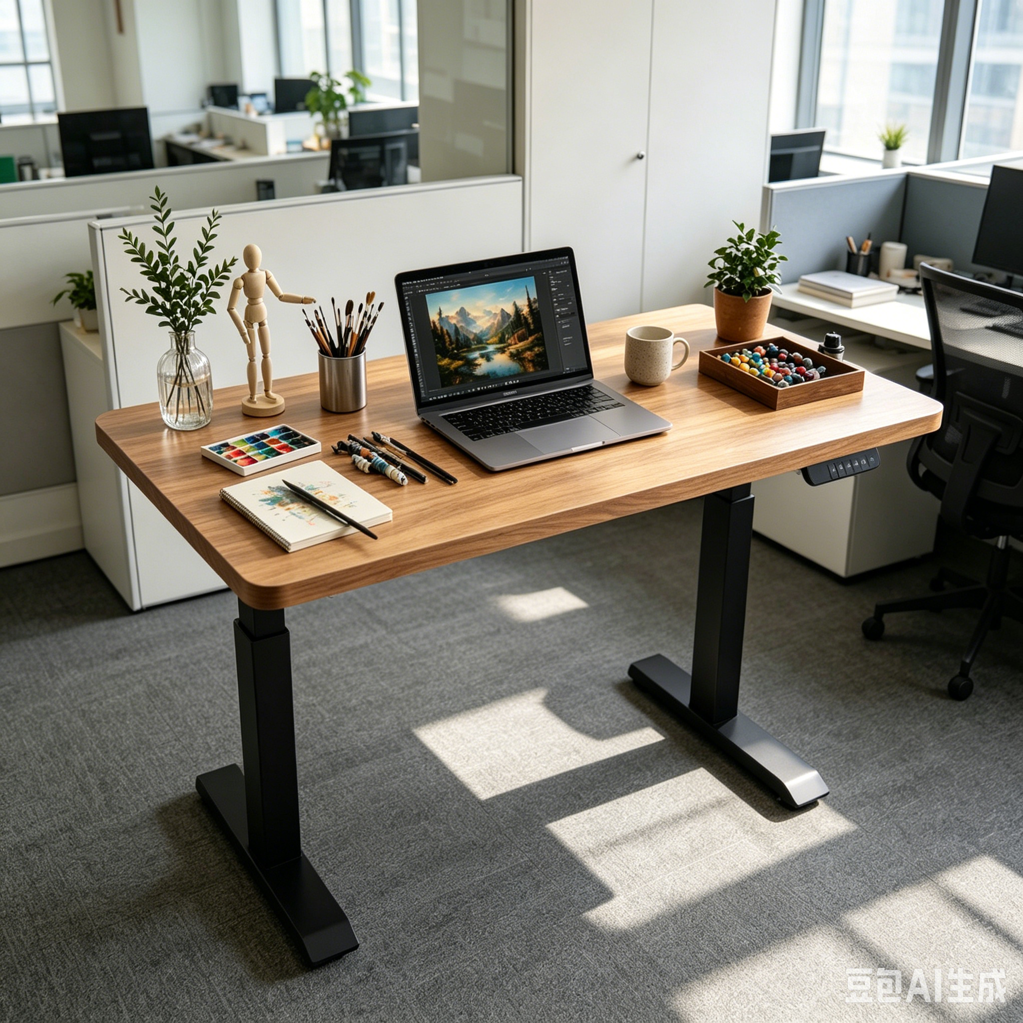ZY-02 Dual Motor Two Stage Sit Stand Desk Heavy Duty Frame for Commercial Office Supply