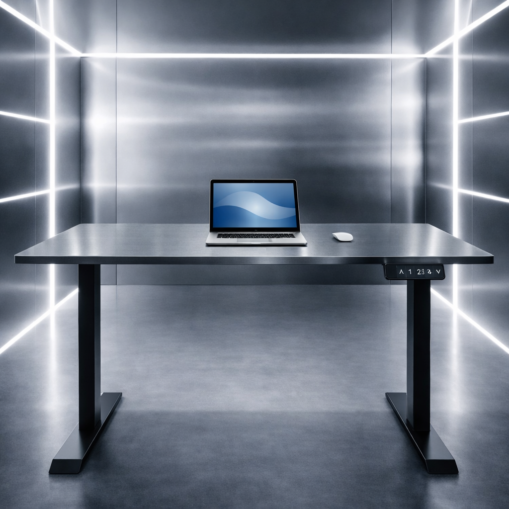 ZY-02 Dual Motor 2-Stage Electric Standing Desk with Wide Workspace and Stable Lift for Corridor Office and Commercial Space