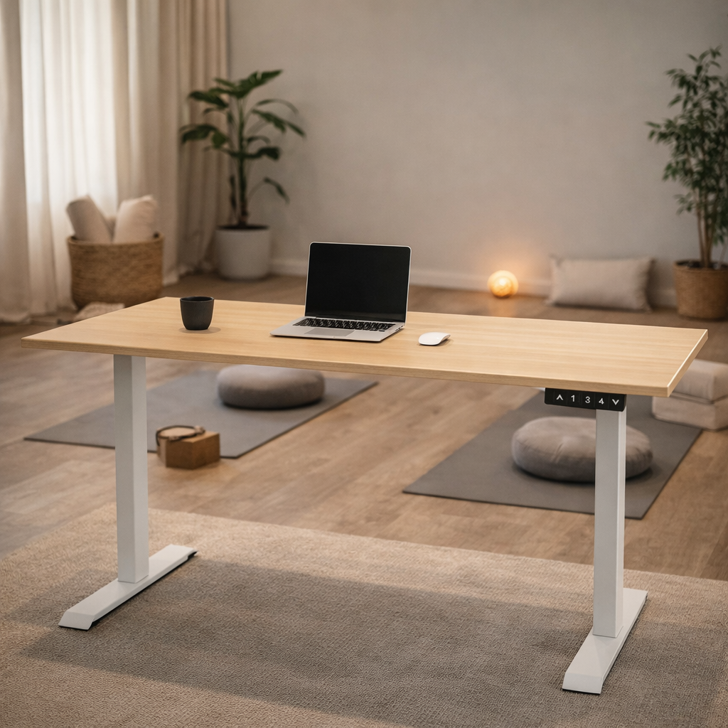 ZY-02 Dual Motor 2-Stage Height Adjustable Standing Desk with Wide Desktop for Gaming Setup and Esports Room Solutions