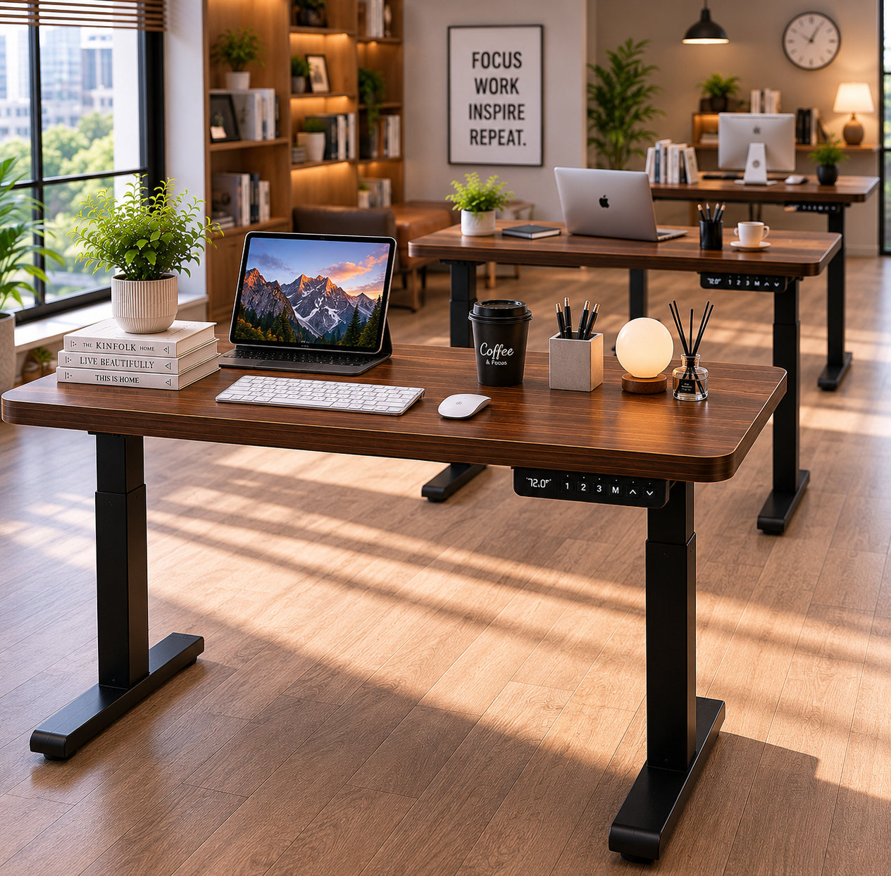 ZY-02 2-Stage Dual Motor Electric Work Desk with Commercial Durability for Educational Facilities