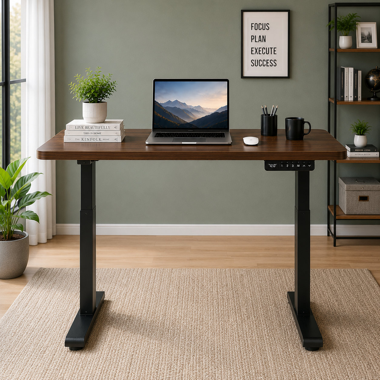 ZY-02 2-Stage Dual Motor Sit to Stand Desk with Commercial Grade Stability for Enterprises