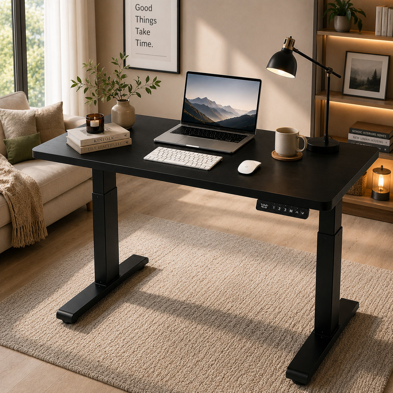 ZY-02 Dual Motor Standing Work Desk 2-Stage Frame with Anti Collision Technology for Offices