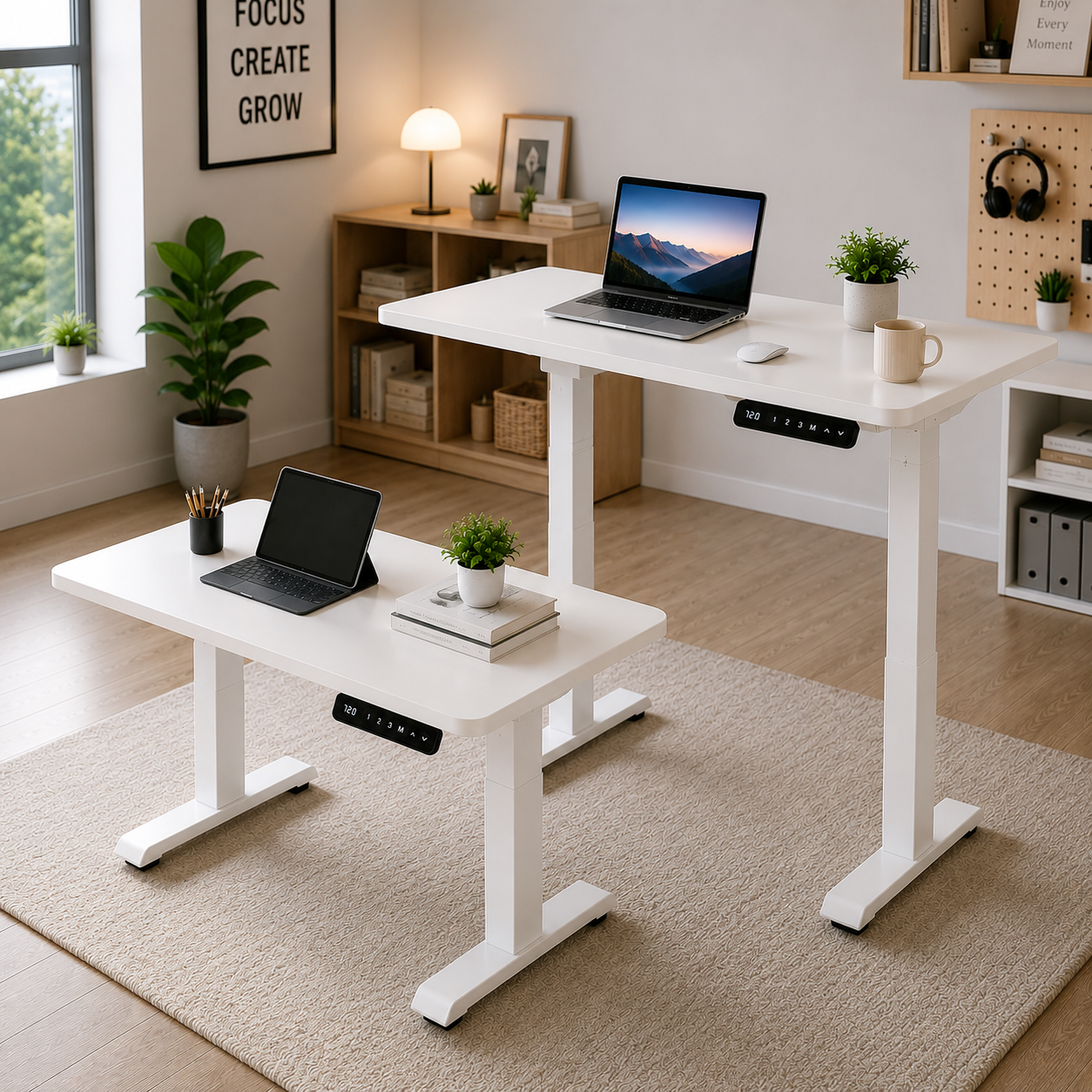 ZY-02 2-Stage Dual Motor Height Adjustable Desk with Commercial Durability for Dealer Networks