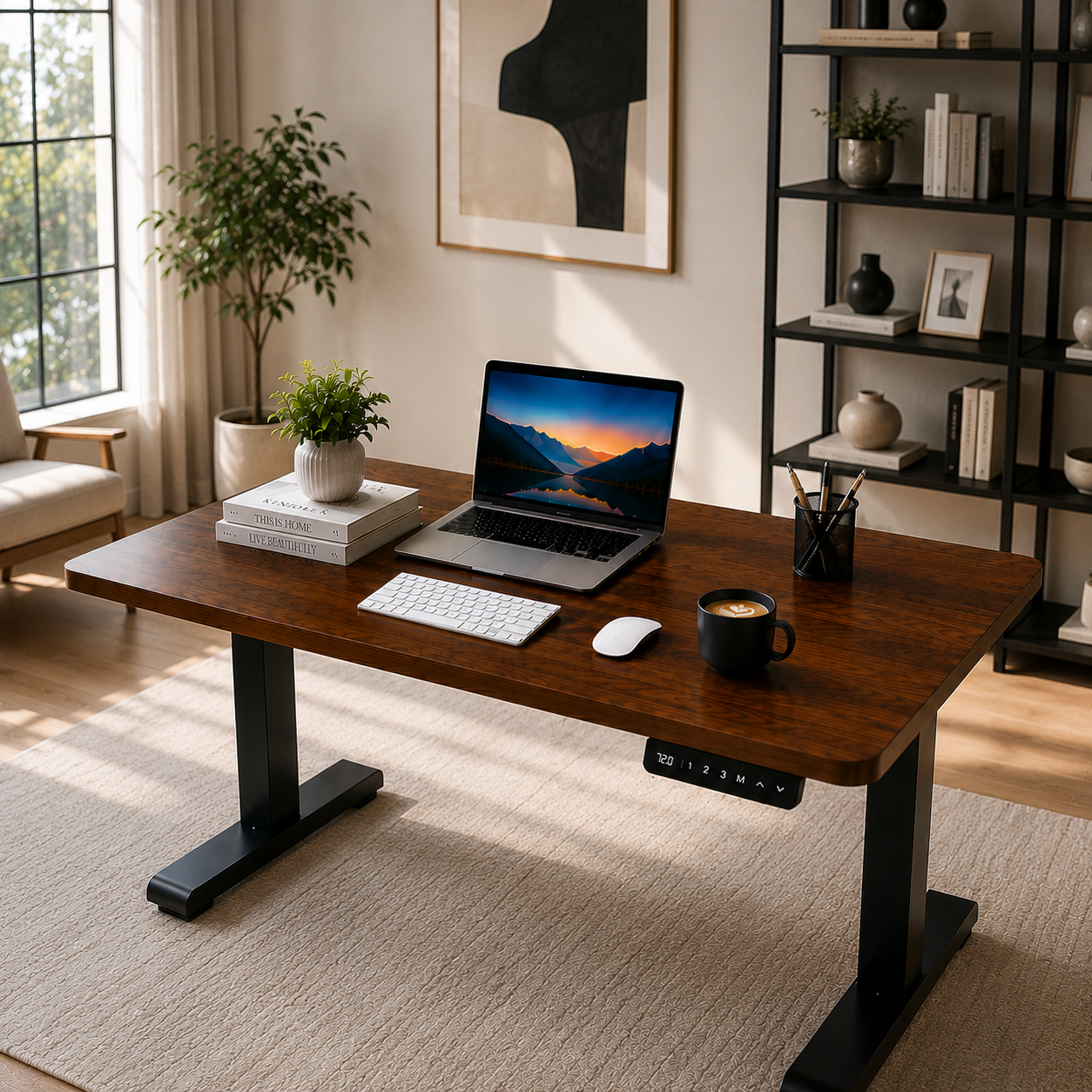 ZY-02 2-Stage Dual Motor Electric Computer Desk with Memory Presets for Technology Offices