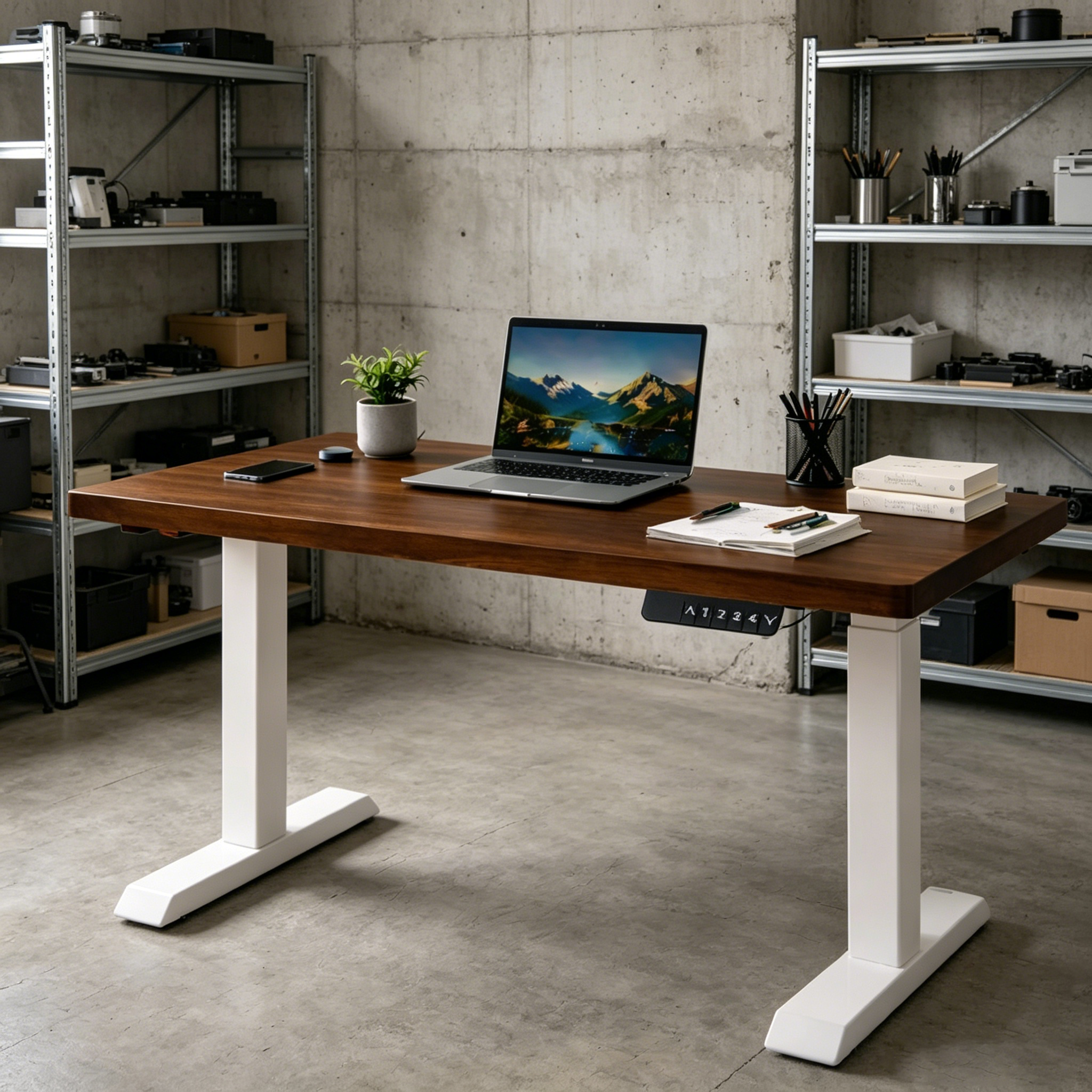 ZY-02 2-Stage Dual Motor Computer Standing Desk with Wide Worktop Advantage for Office Procurement