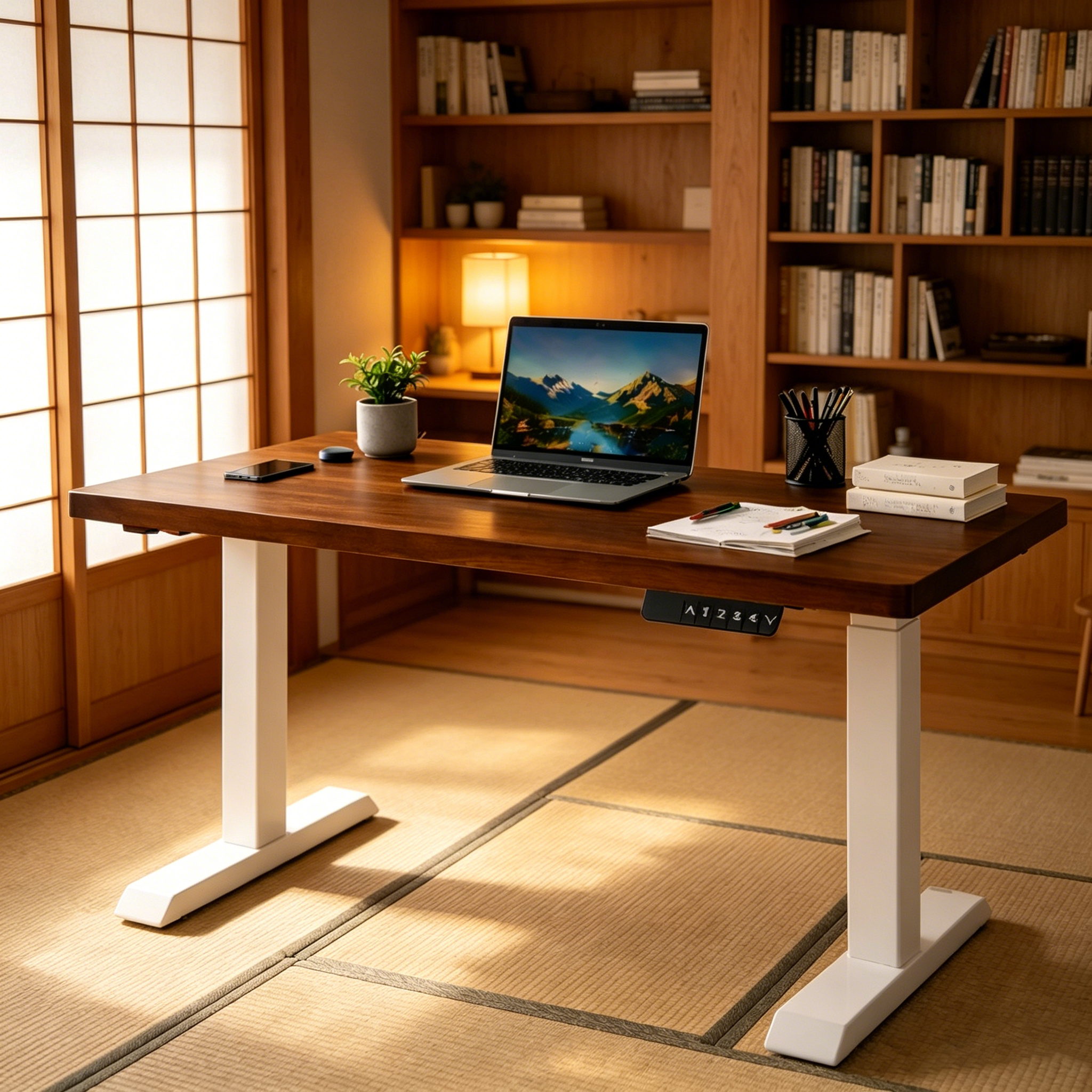 ZY-02 2-Stage Dual Motor Height Adjustable Desk with Stable T-Frame Advantage for Corporate Office Projects
