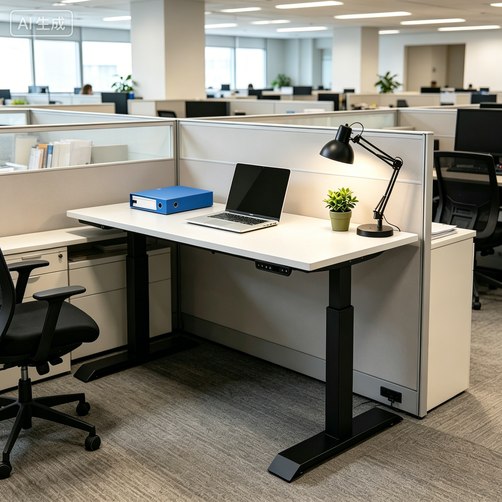 ZY-02 2-Stage Dual Motor Lift Up Desk with Heavy Duty Frame Strength for Procurement Contractors