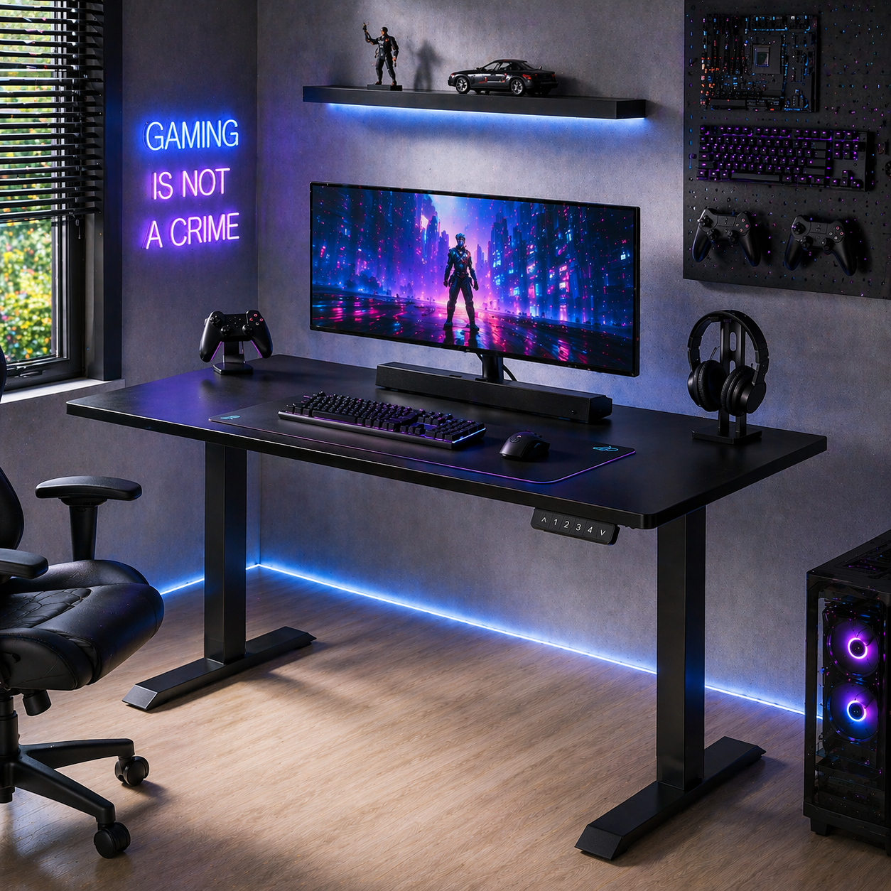 ZY-02 Dual Motor Standing Desk - Energy Efficient Electric Desk for Trading Floors