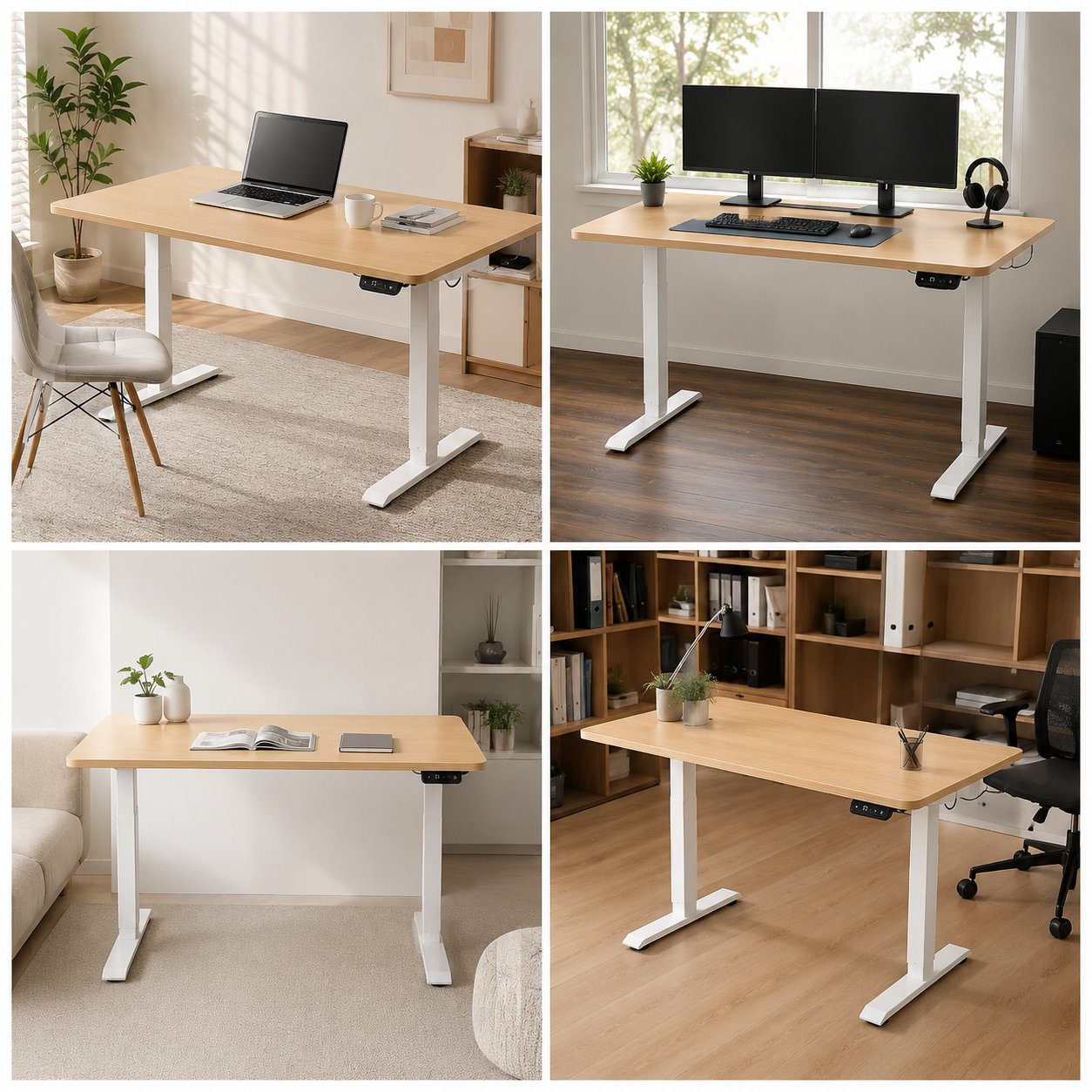 ZY-02 Two-Stage Dual Motor Electric Standing Table with Quiet Performance for Shared Offices