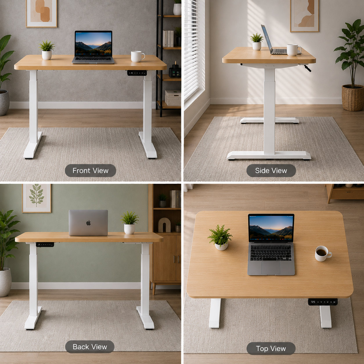 ZY-02 Two-Stage Dual Motor Commercial Standing Desk with Black Finish for Distributor Programs