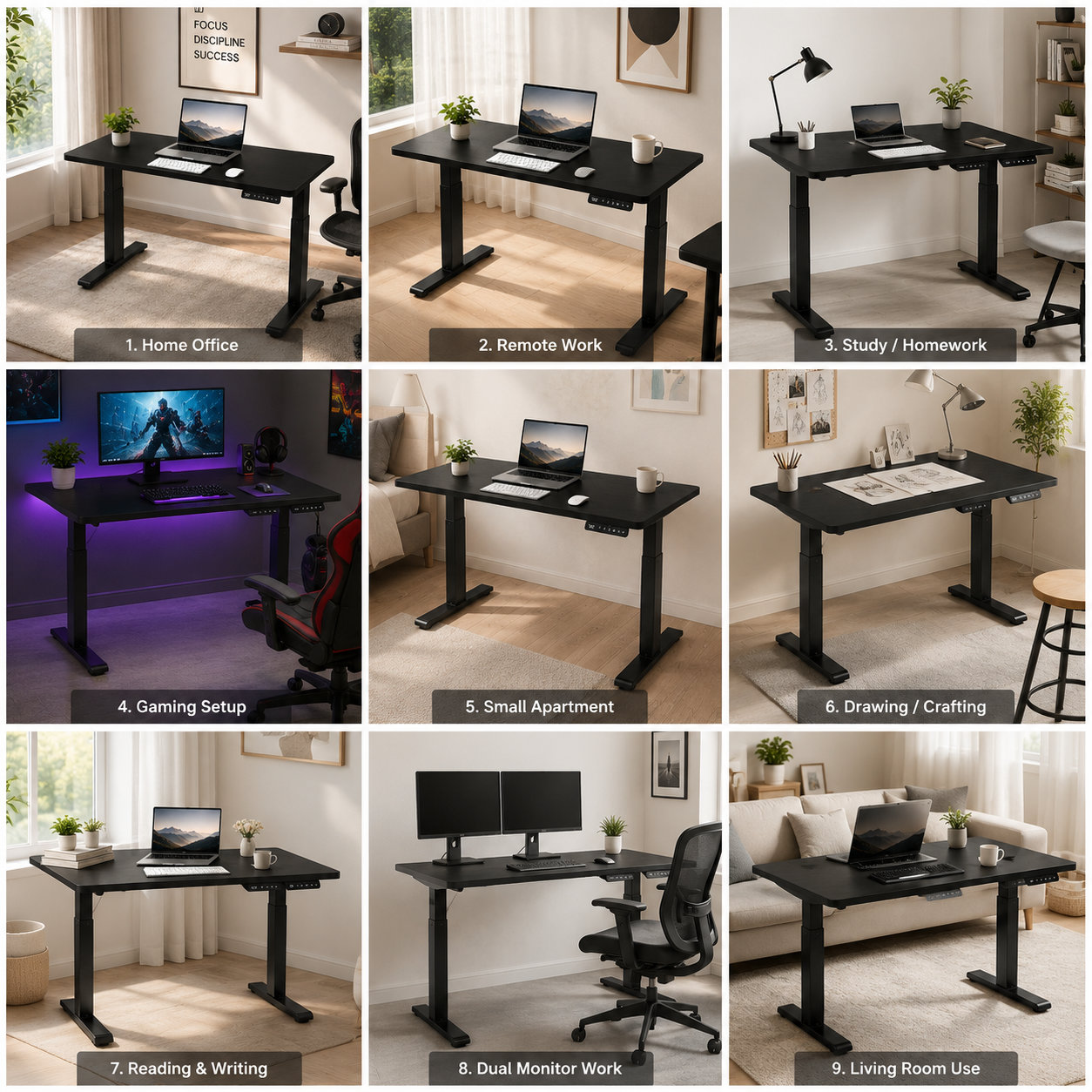 ZY-02 Two-Stage Dual Motor Lift Up Desk with Commercial Durability for Workspace Integrators