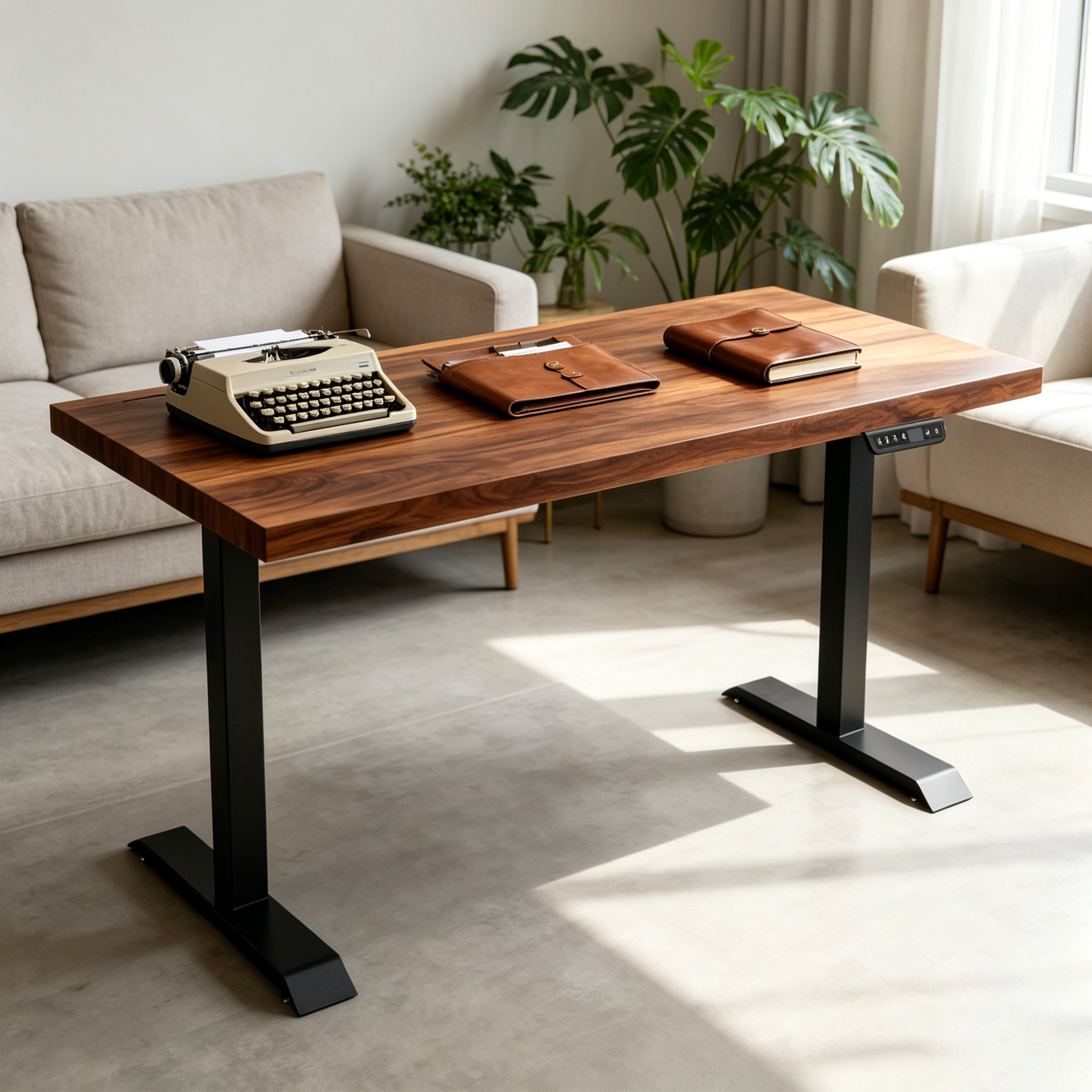 ZY-02 Two-Stage Dual Motor Office Desk with Memory Controller for Large Workspace Projects