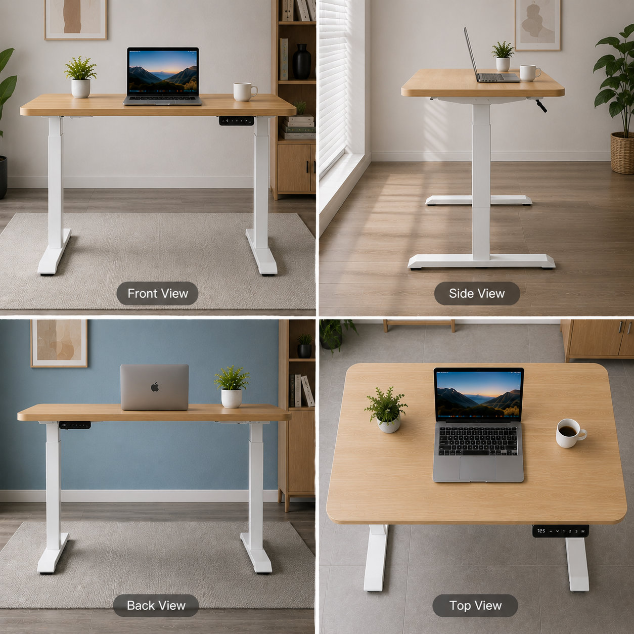 ZY-02 Two-Stage Dual Motor Electric Office Workstation with Quiet Movement for Business Centers