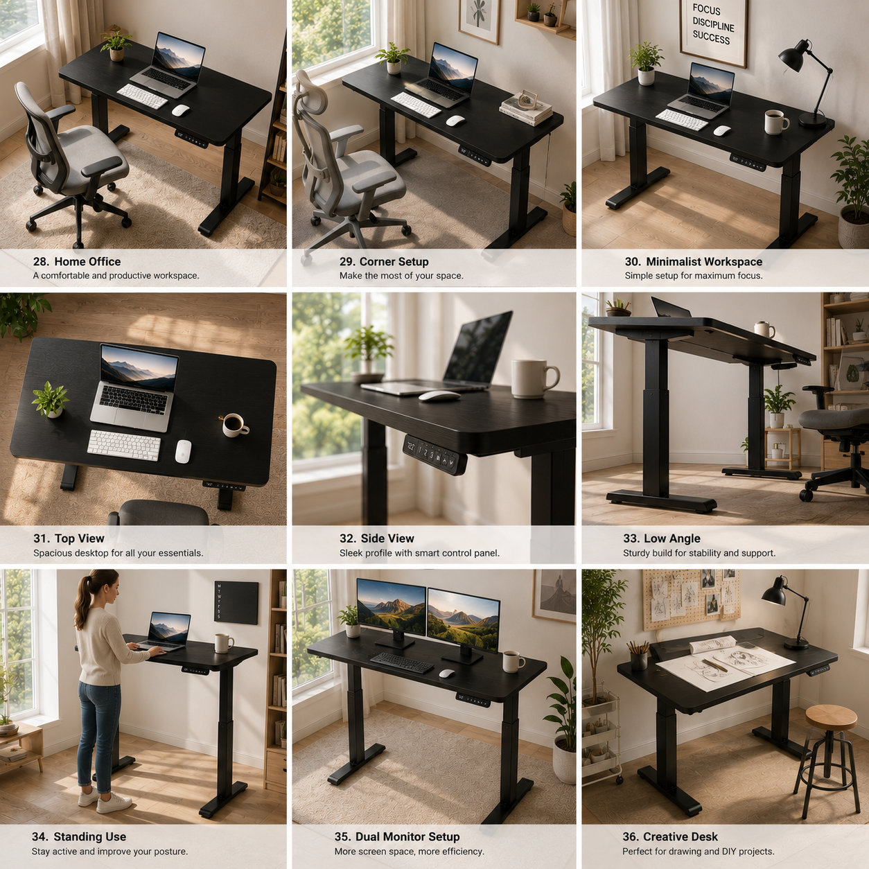 ZY-02 Two-Stage Dual Motor Adjustable Workbench with Stable Structure for Commercial Offices