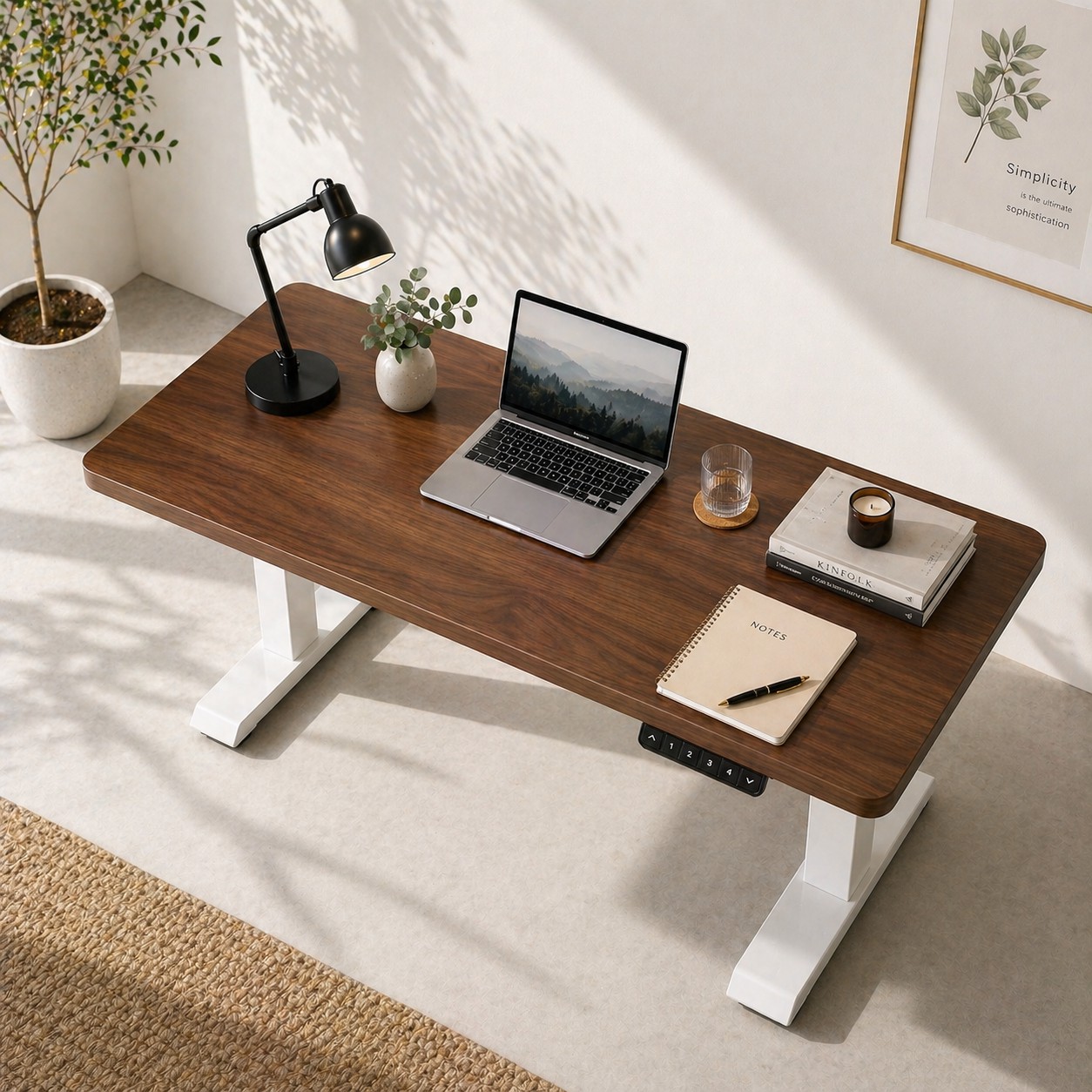 ZY-02 Electric Dual Motor Standing Table 2 Stage Large Desktop Workstation for Enterprise Buyers