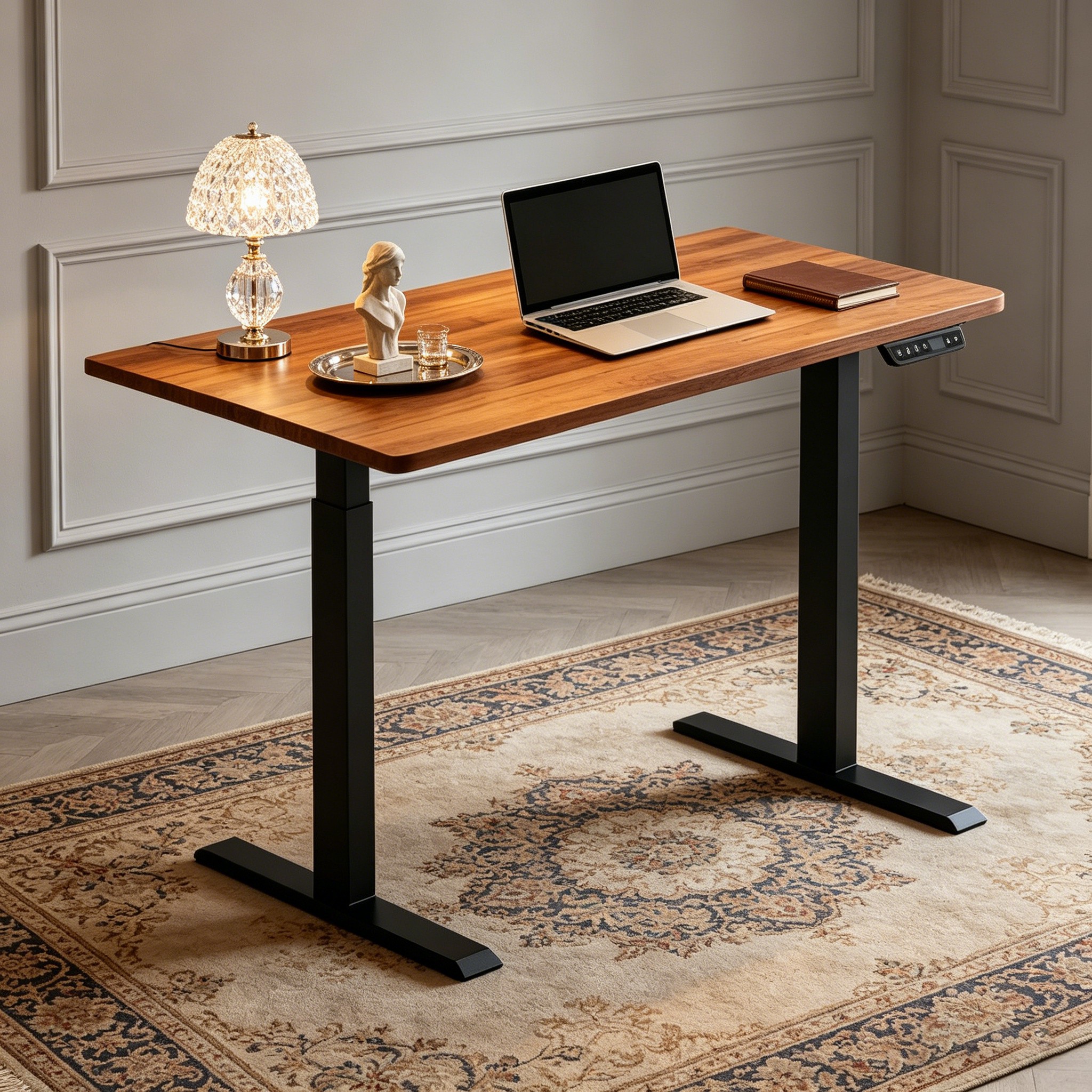 ZY-02 Ergonomic Dual Motor Adjustable Workstation Desk for Corporate and Home Office Use