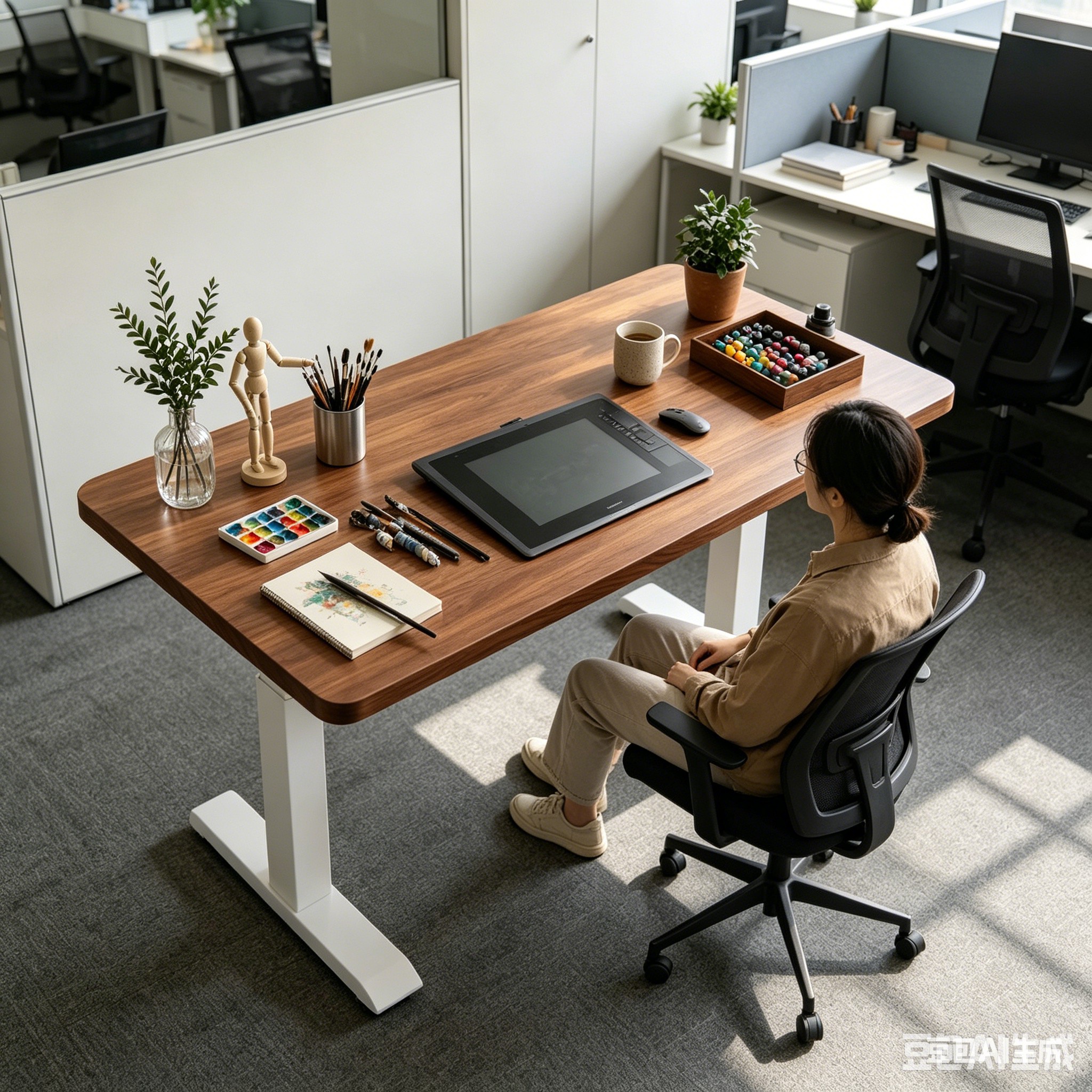 ZY-02 Dual Motor Office Standing Table with Heavy Load Capacity for Corporate Procurement