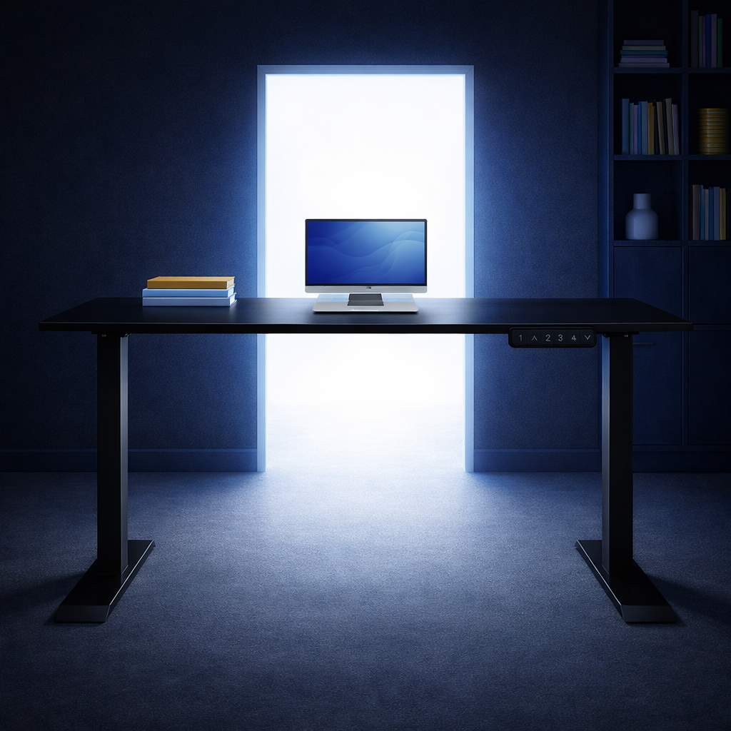 ZY-02 Dual Motor Sit Stand Desk 2-Stage Fast Lift Anti-Collision Ergonomic Table for Professional Office Projects
