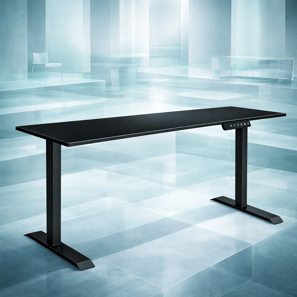 ZY-02 Dual Motor Adjustable Standing Desk 2-Stage Silent Stable Lift Smart Control for Corporate Office Projects