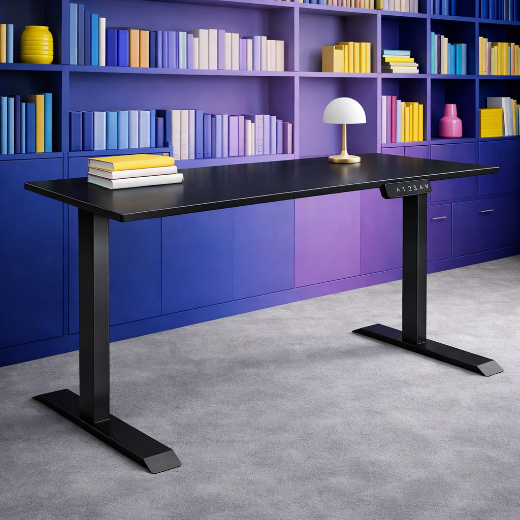 ZY-02 Dual Motor Sit Stand Desk 2-Stage Heavy Duty Stable Lift Ergonomic Workstation for Industrial Office Projects