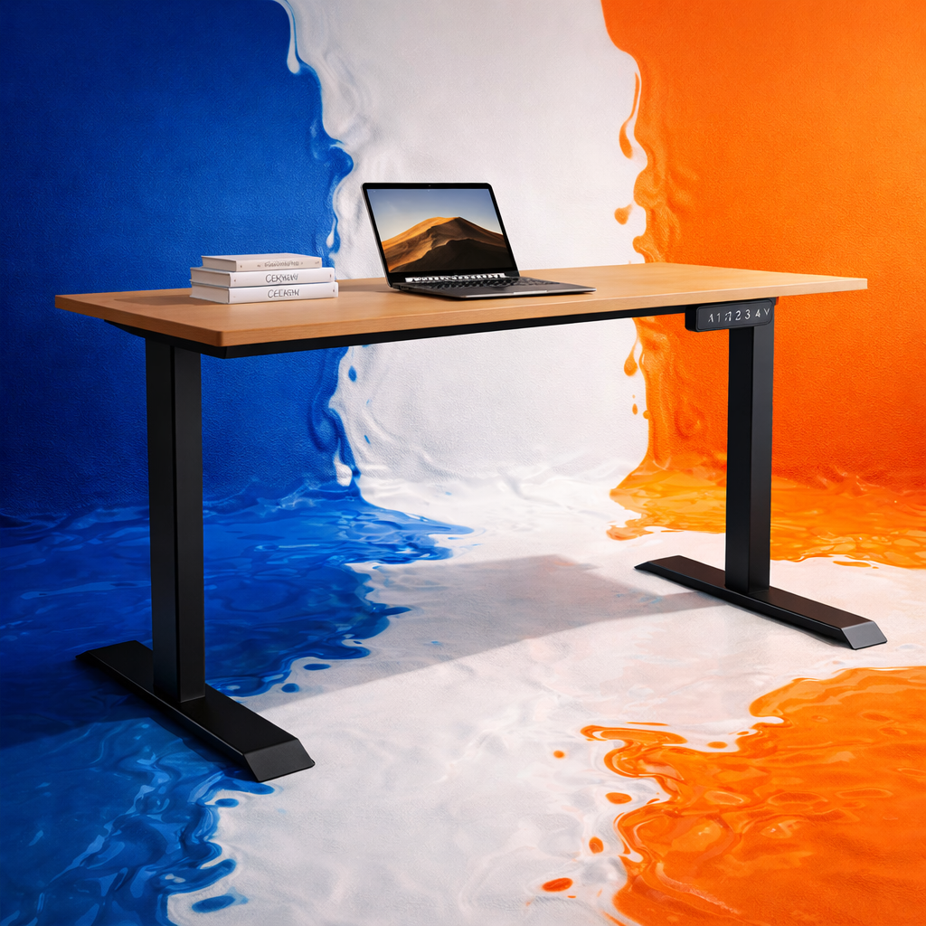 ZY-02 Dual Motor Height Adjustable Desk 2-Stage Quiet Lift Smart Control Workstation for Office Projects