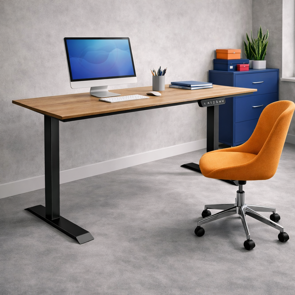 ZY-02 Dual Motor Height Adjustable Standing Desk 2-Stage Smooth Lift Heavy Duty Frame for Commercial Workspace Projects