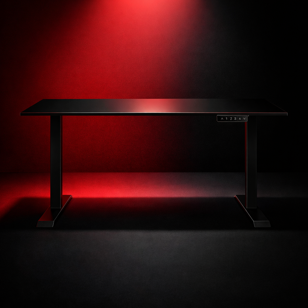 ZY-02 Neon Square Frame Electric Standing Desk Modern Visual Workspace