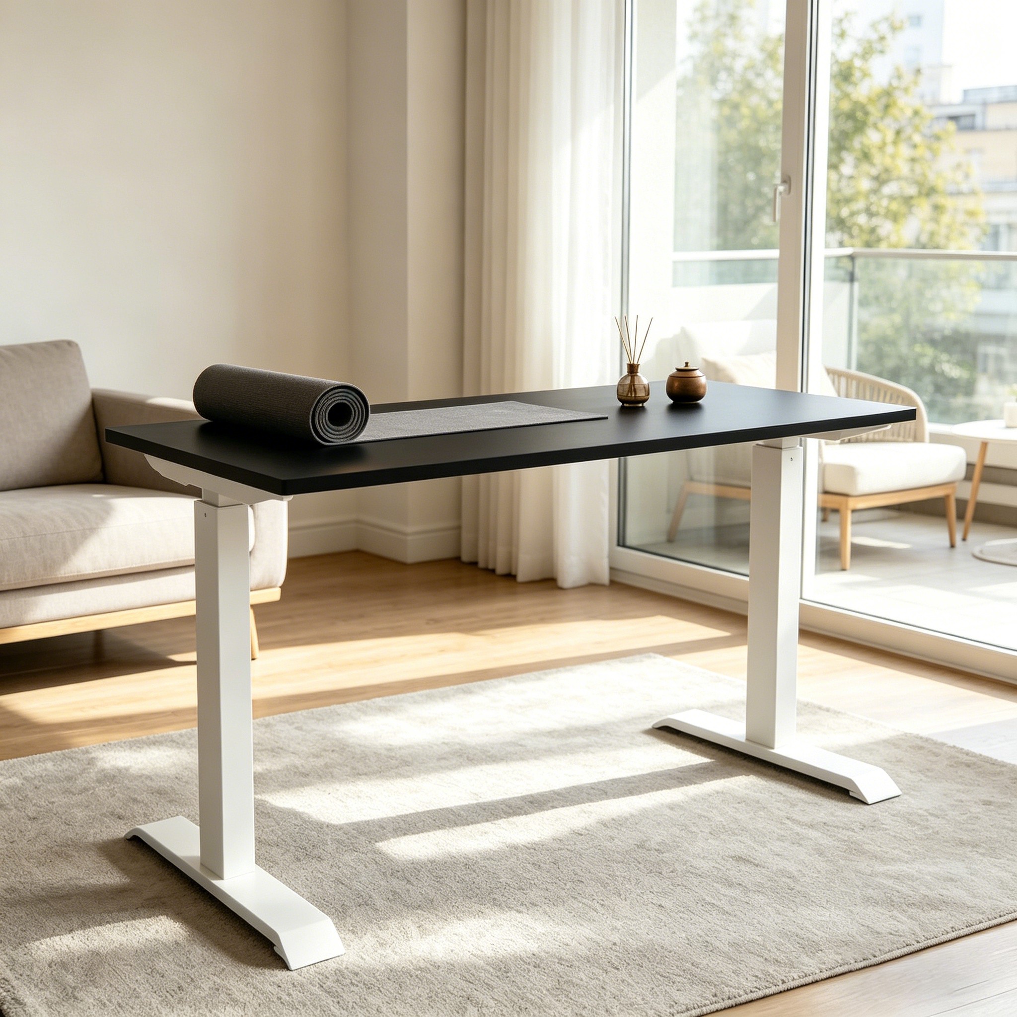ZY-02 Premium Dual Motor 2-Stage Conference Standing Desk Long Table Smooth Lift for Meeting Rooms