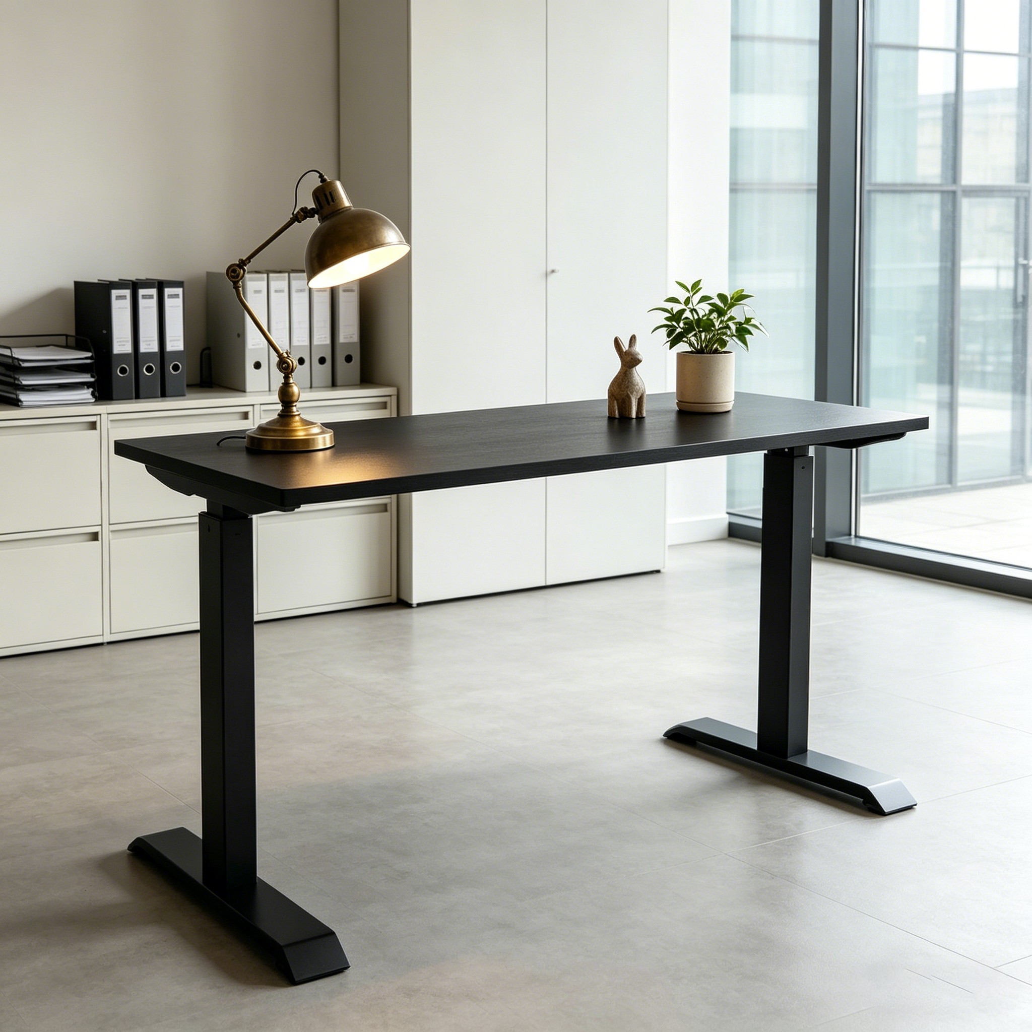 ZY-02 Premium Dual Motor 2-Stage Ultra Silent Standing Desk Noise Reduction Design for High-End Offices