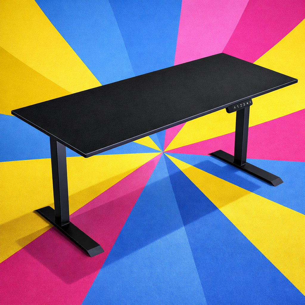 ZY-02 Clean Frame Background Adjustable Standing Desk Minimal Design