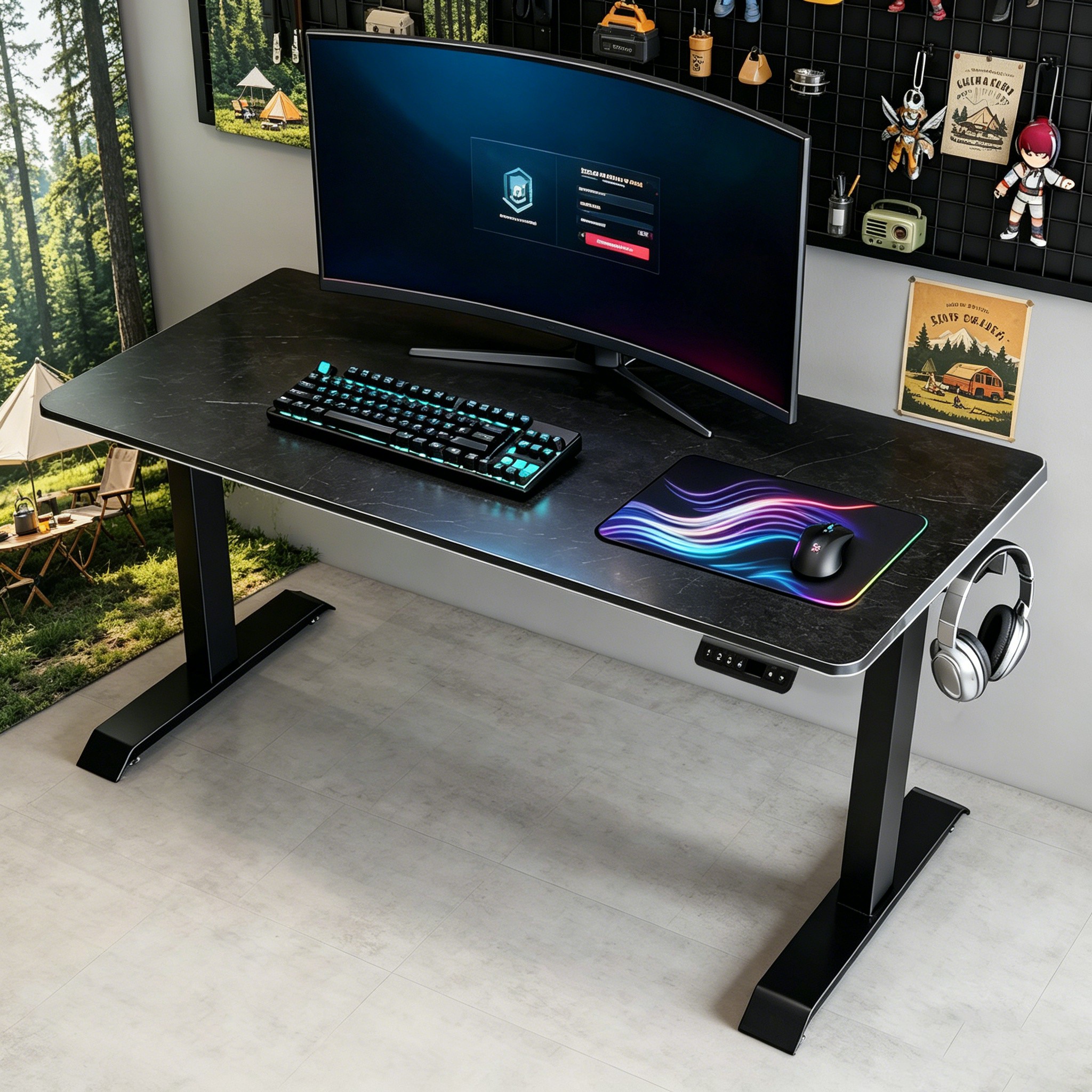 ZY-02 Premium Dual Motor 2-Stage Executive Standing Desk Ultra Stable Fast Lift for High-End Offices