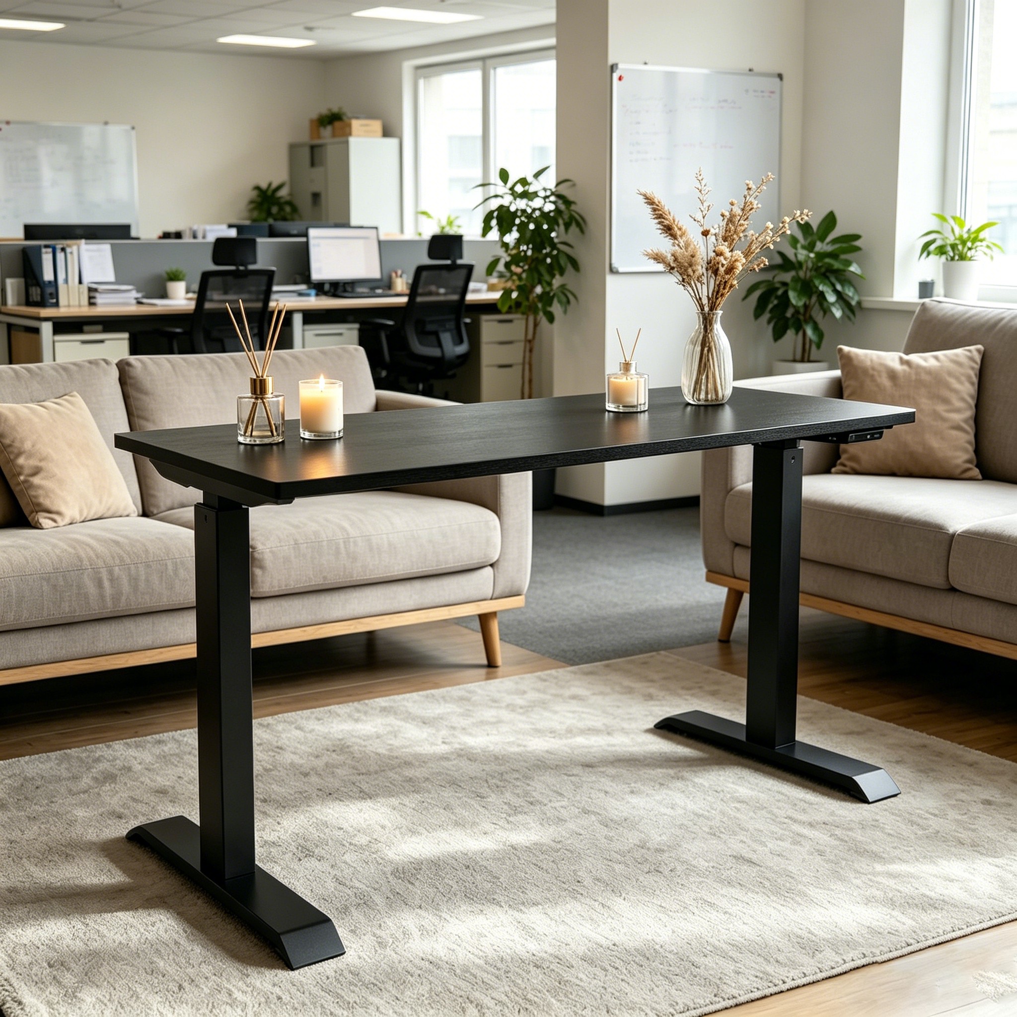 ZY-02 Dual Motor 2-Stage Electric Desk Adjustable Height Smart Control for Modern Offices