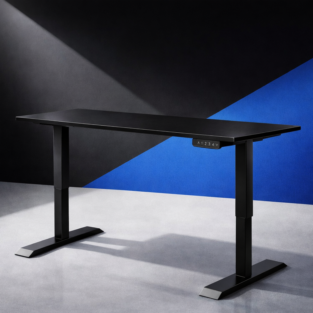 ZY-02 Neon Light Gradient Electric Standing Desk Futuristic Workspace