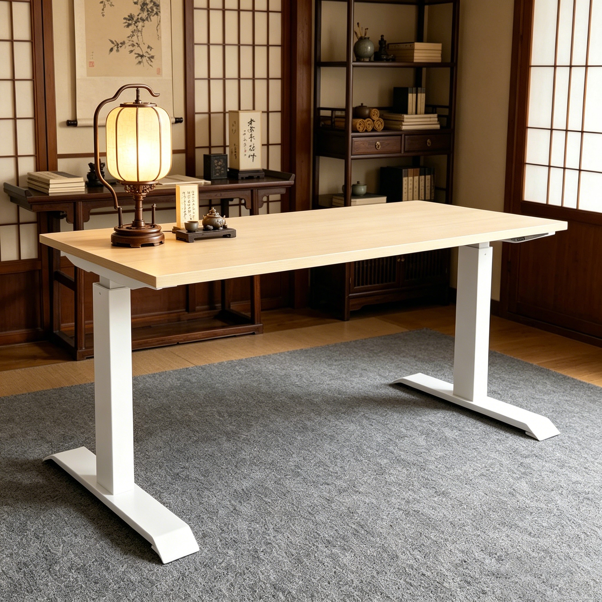 ZY-02 Dual Motor 2-Stage Standing Desk Why Dual Motor Outperforms Single Motor High Stability Office Solution