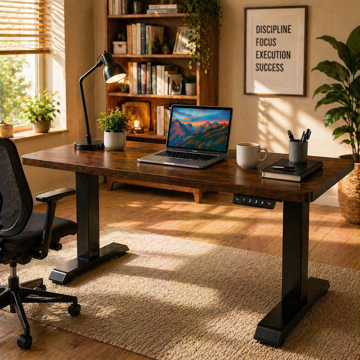 ZY-02 Dual Motor 2-Stage Standing Desk Dual Screen Support Heavy Duty Frame for Trading Workstations