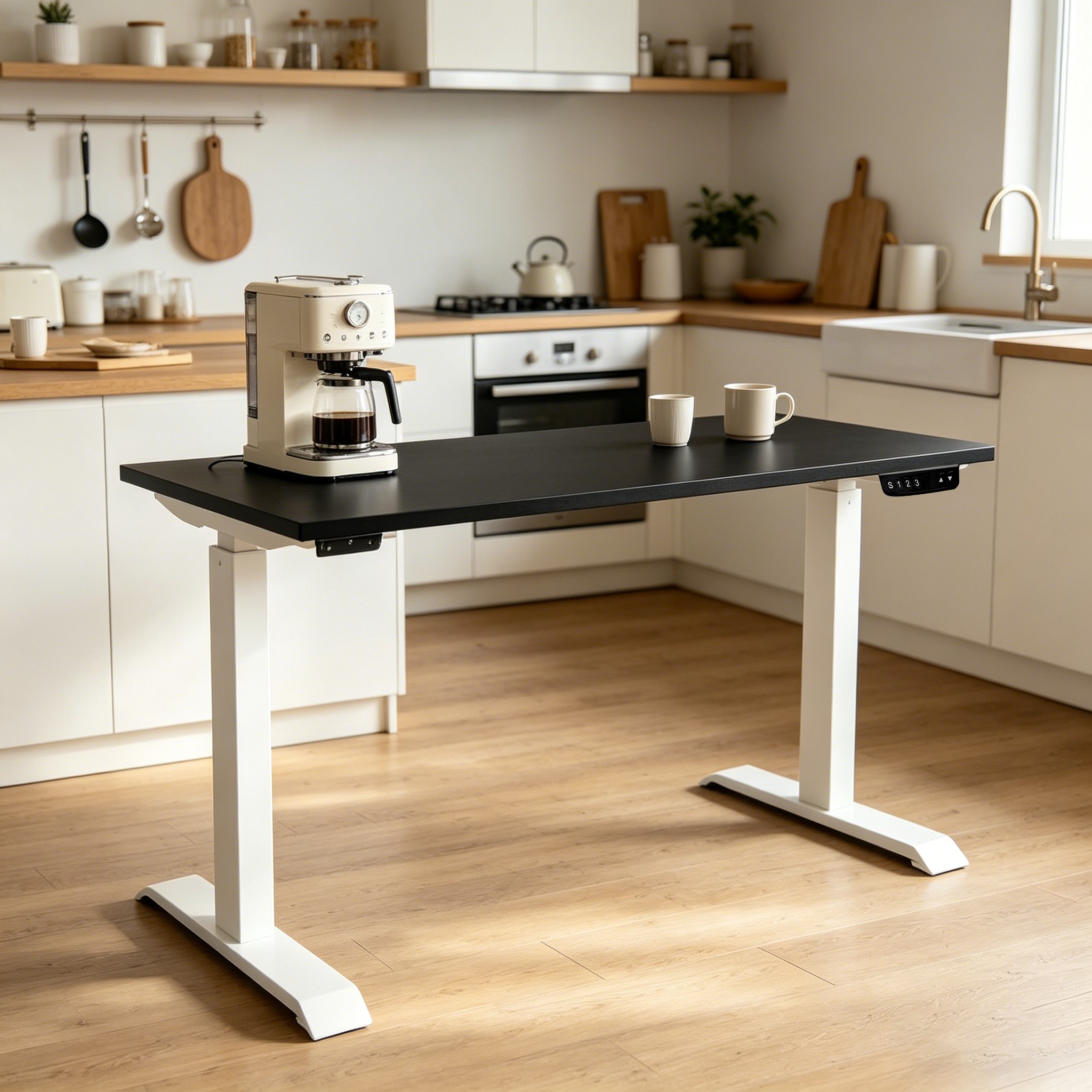 ZY-02 Premium Dual Motor 2-Stage Executive Standing Desk Ultra Wide Frame for Conference and Team Workspaces