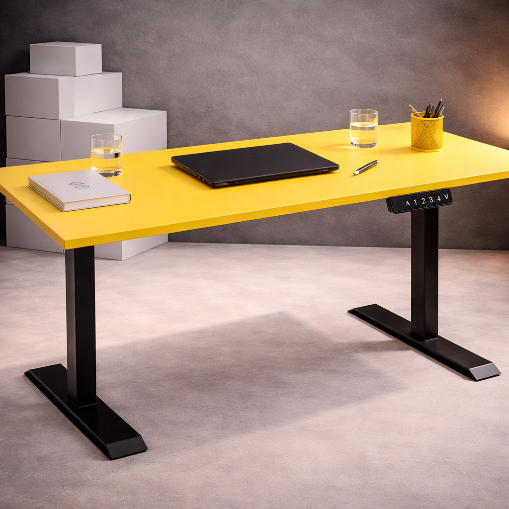 ZY-02 Black Minimalist Electric Height Adjustable Standing Desk