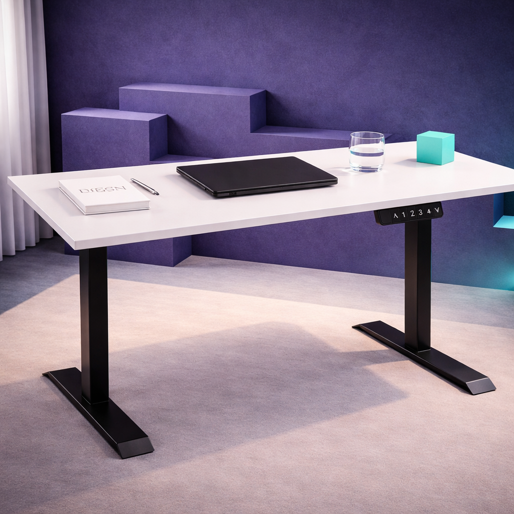 ZY-02 Black Modern Electric Height Adjustable Standing Desk