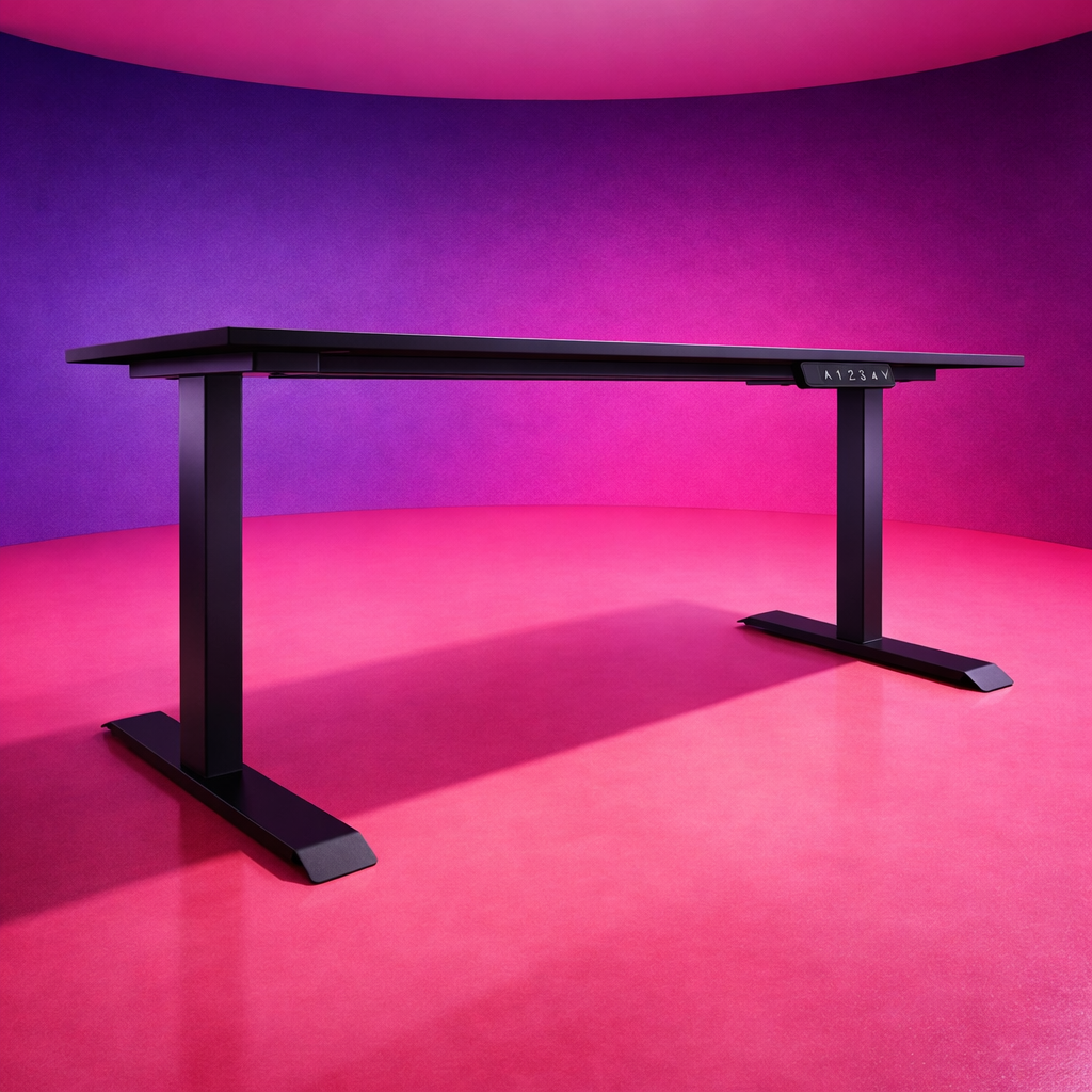 ZY-02 Grey Minimal Concrete Style Standing Desk