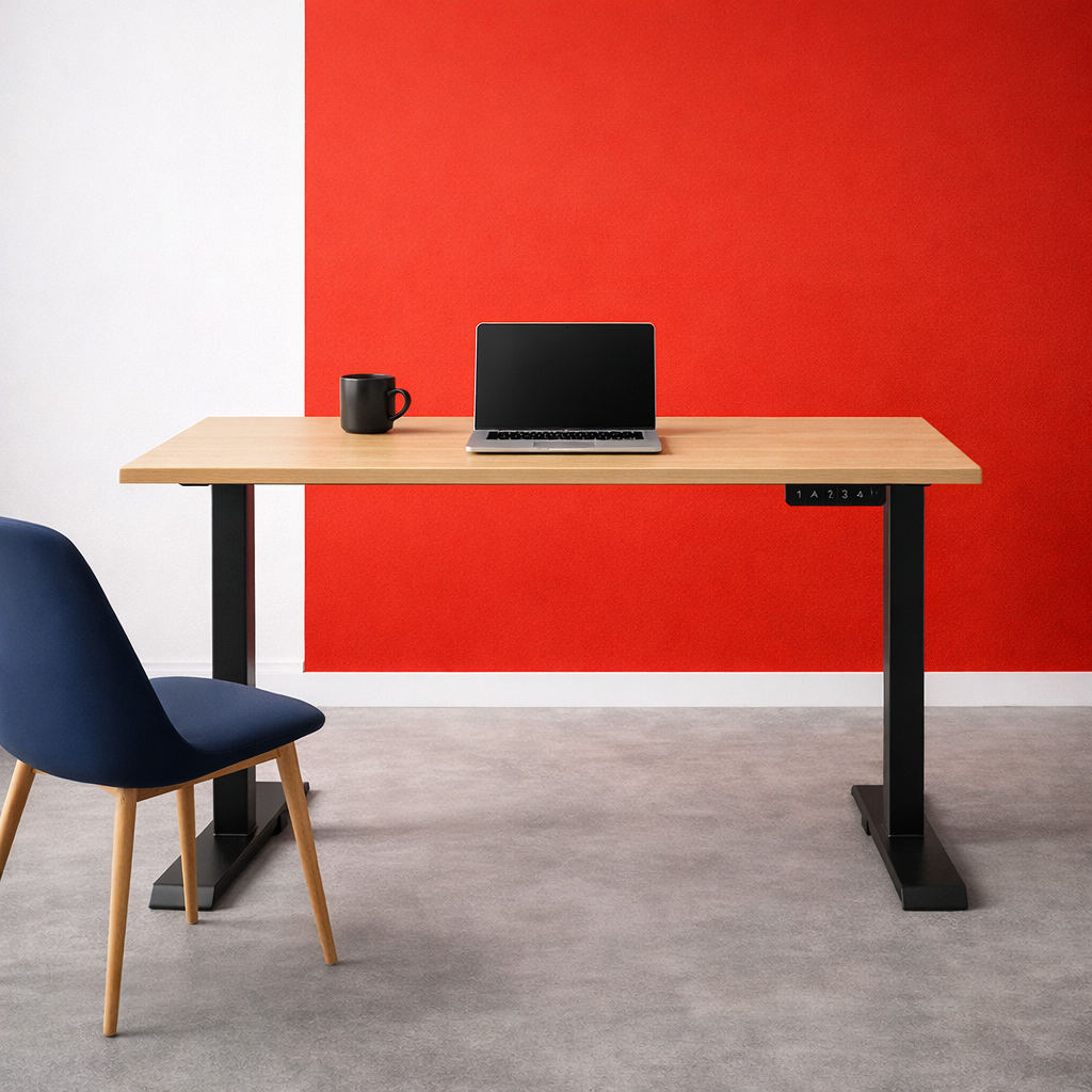 ZY-02 Dual Motor 2-Stage Electric Height Adjustable Standing Desk with Memory Control Quiet Lift Office Home Workstation