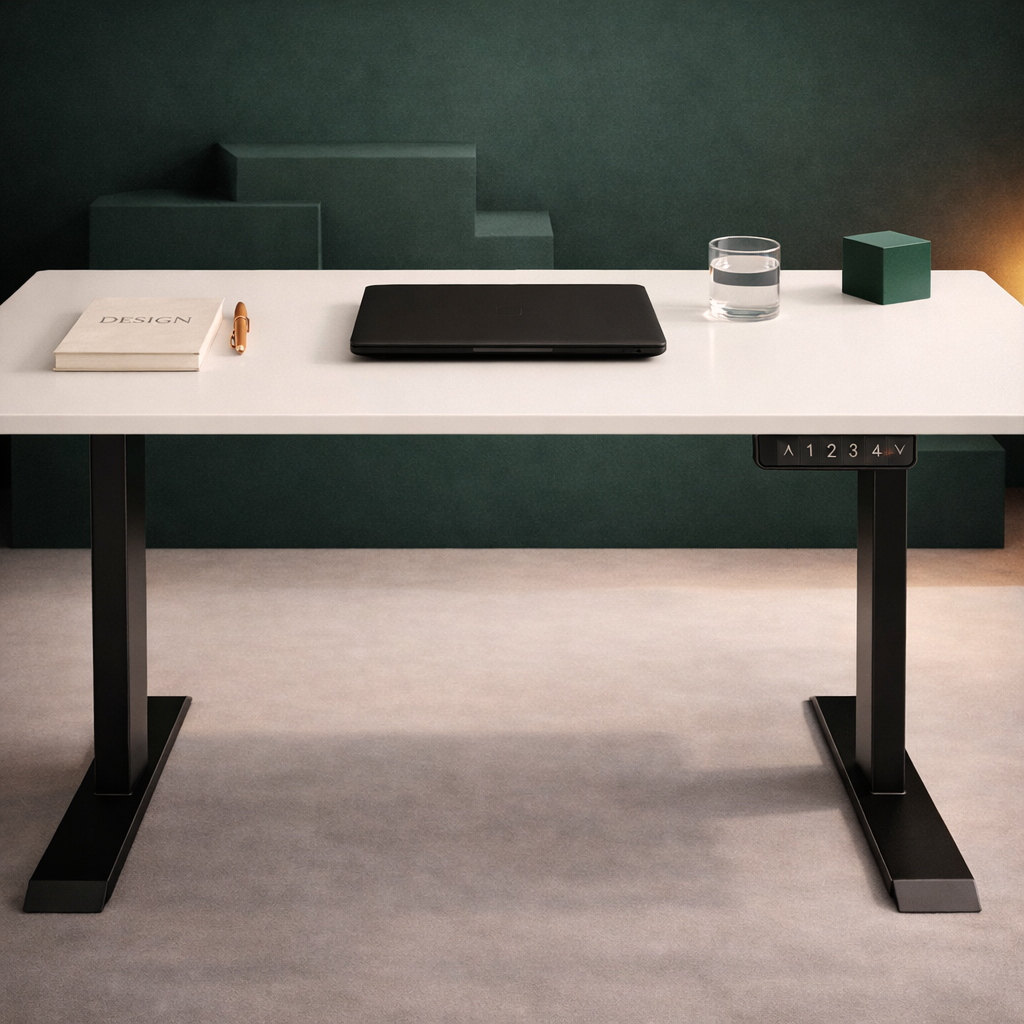 ZY-02 Warm Beige Modern Electric Standing Desk