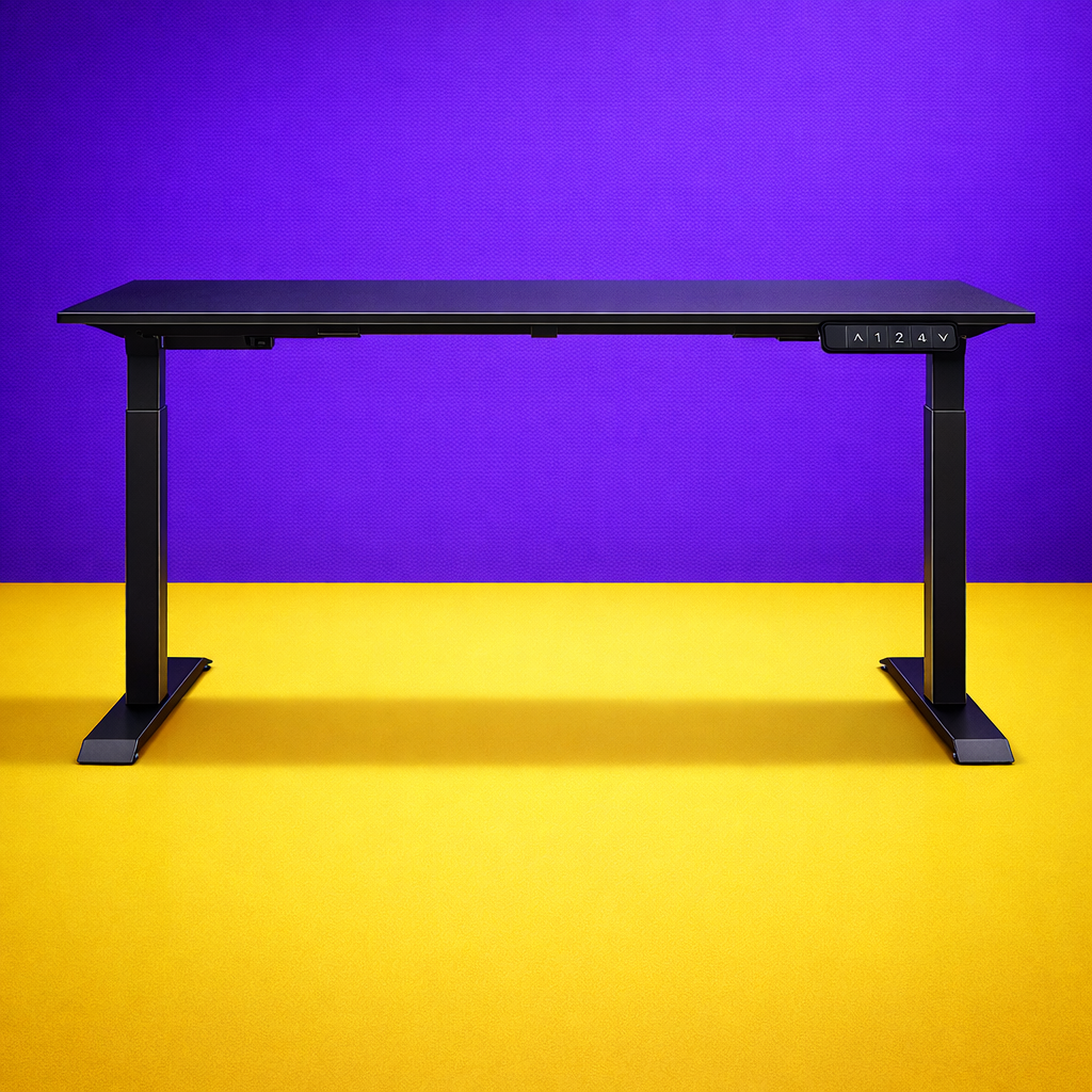 ZY-02 Orange Blue V Pattern Standing Desk
