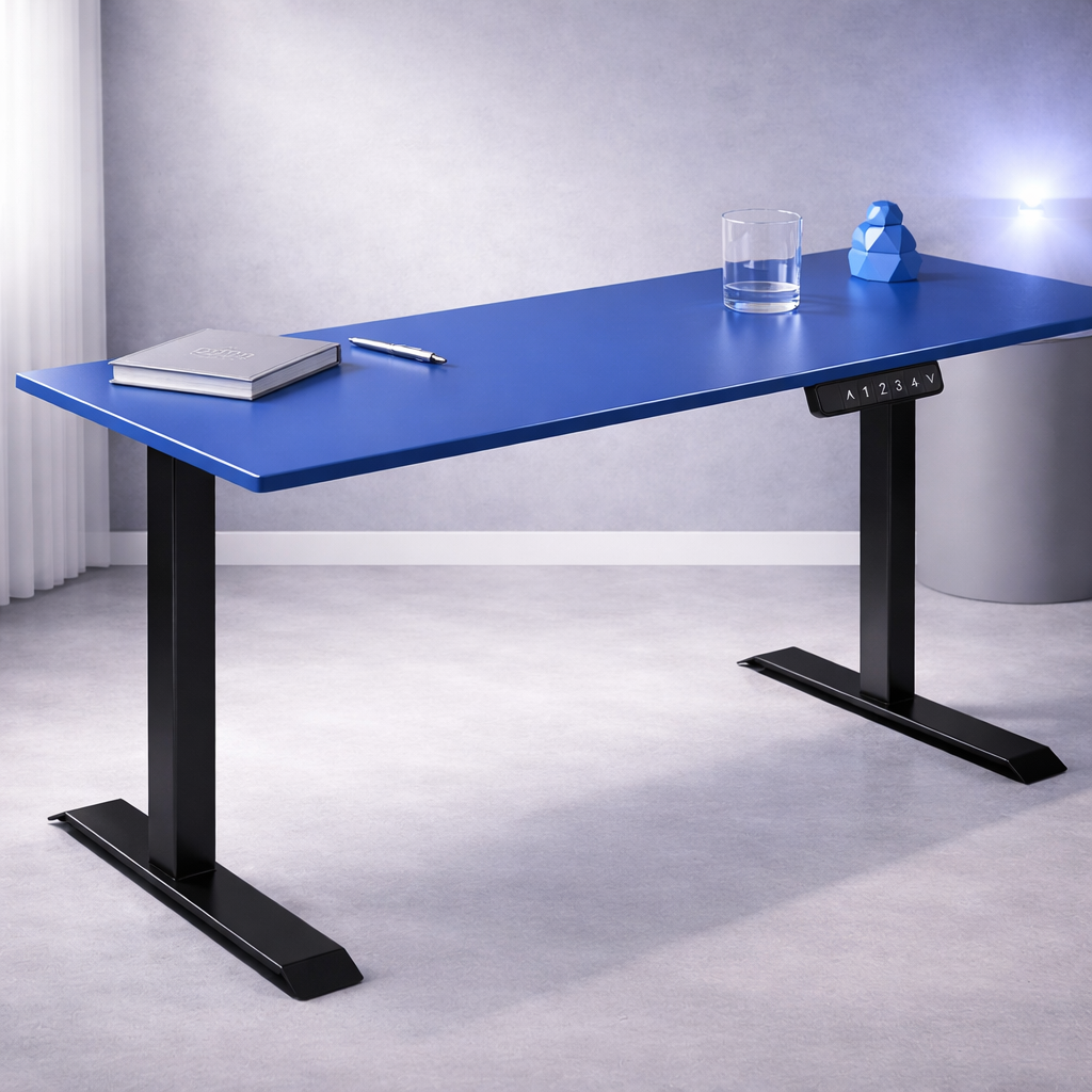 ZY-02 Coral Pink Electric Height Adjustable Standing Desk