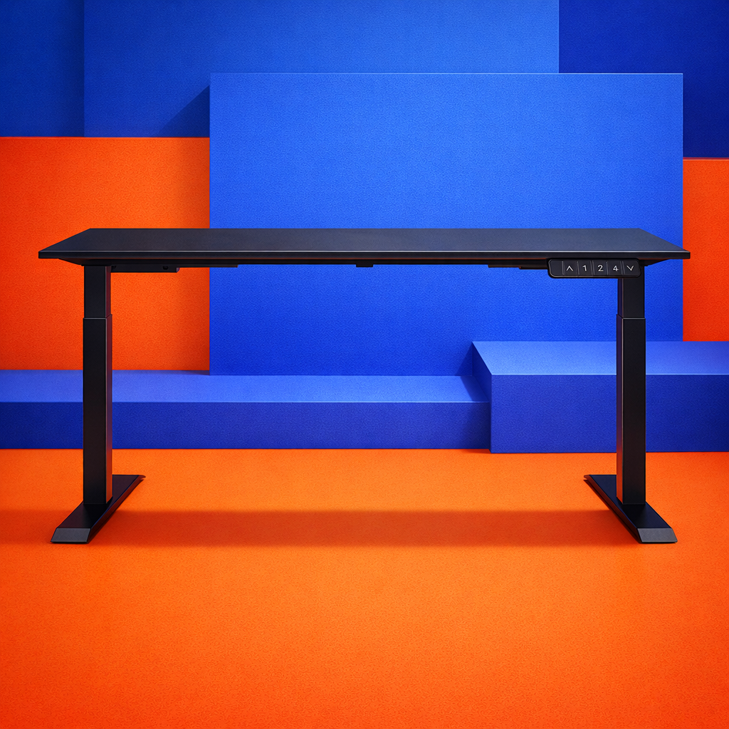 ZY-02 Blue Gradient Floor Lighting Standing Desk
