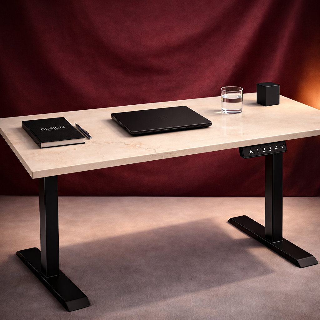 ZY-02 Bright Yellow Electric Height Adjustable Standing Desk
