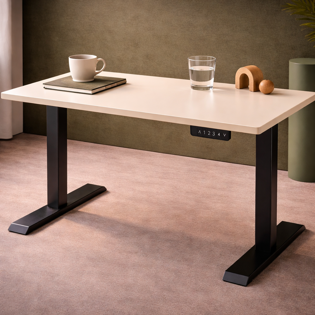 ZY-02 Bright Orange Electric Height Adjustable Standing Desk