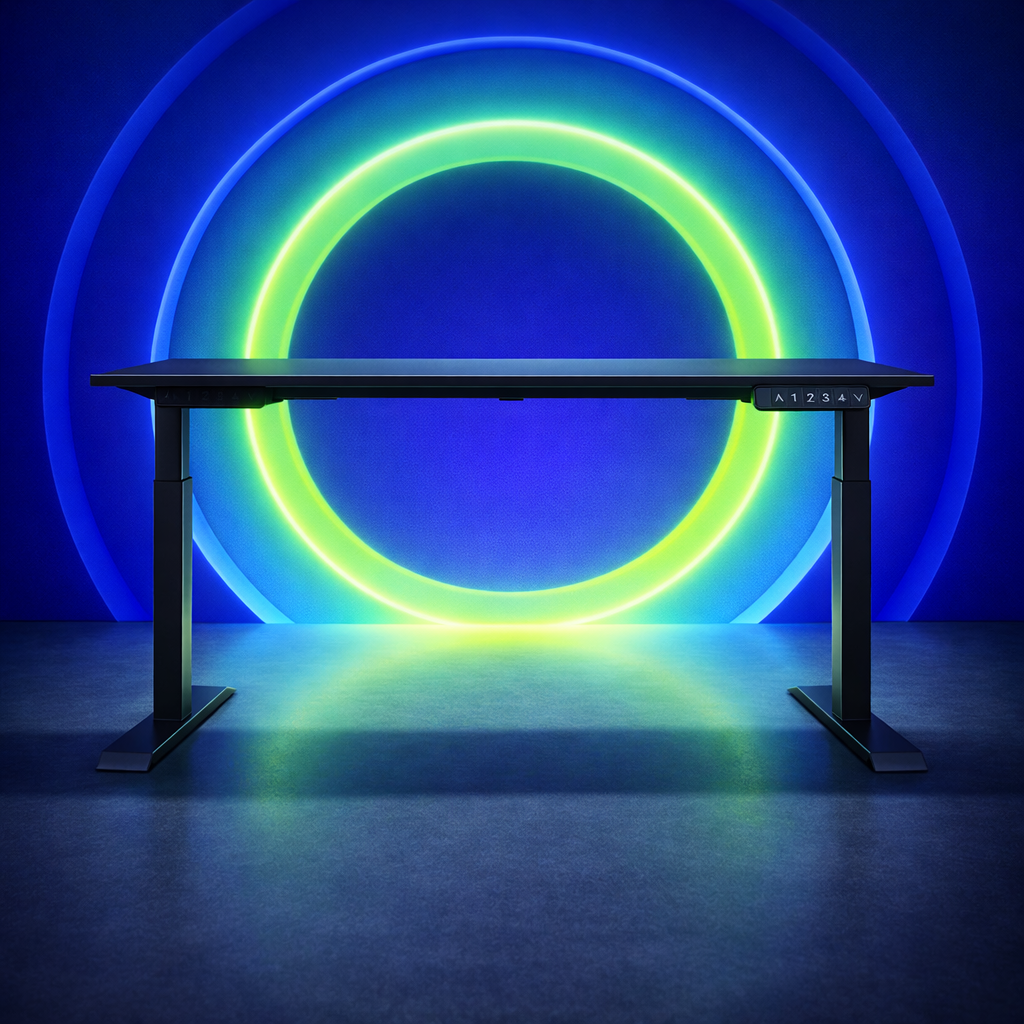 ZY-02 Pink Blue Neon Gaming Standing Desk