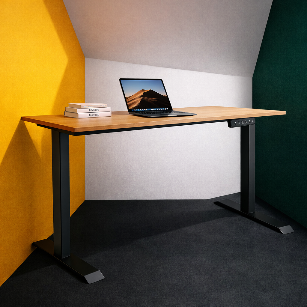 ZY-02 Dual Motor 2-Stage Electric Standing Desk Smart Height Adjustable Office Gaming Desk