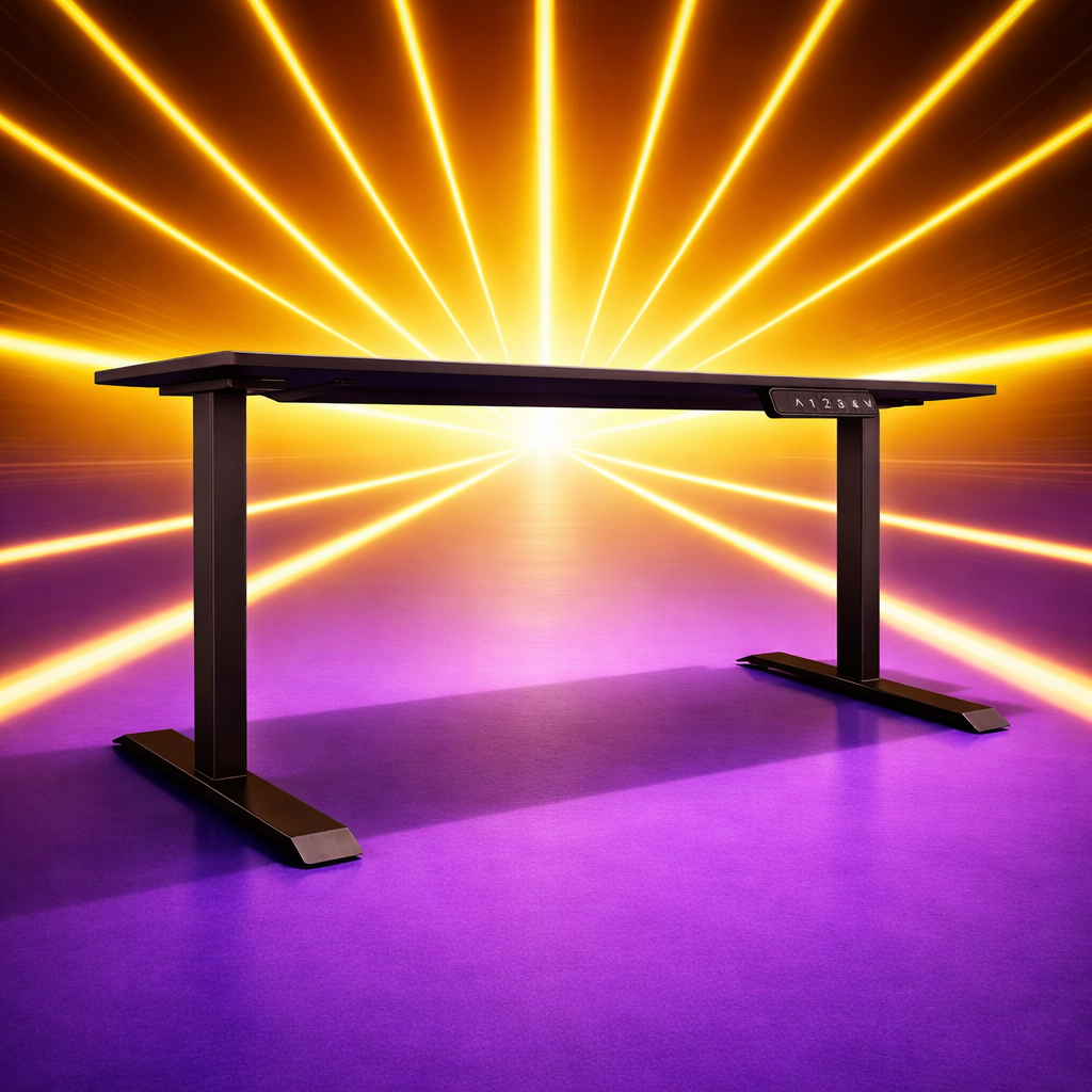 ZY-02 Dark Spotlight Industrial Standing Desk